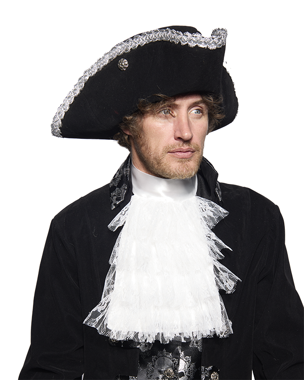 Neck Ruffle, White, Pirate