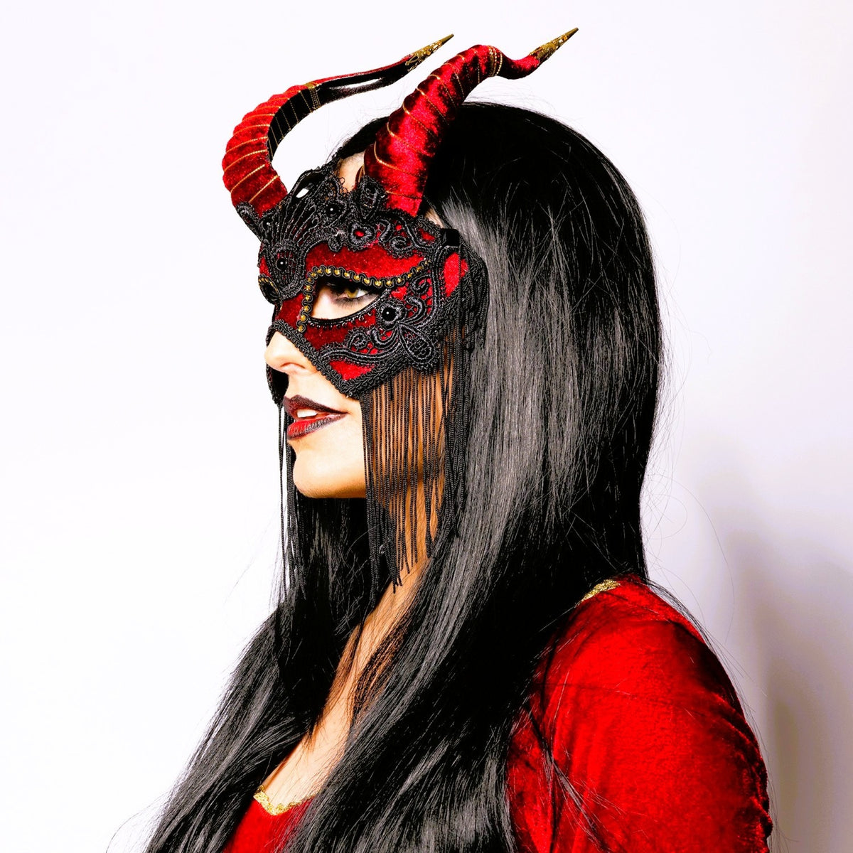 Deluxe, Red Laced, Devil Mask