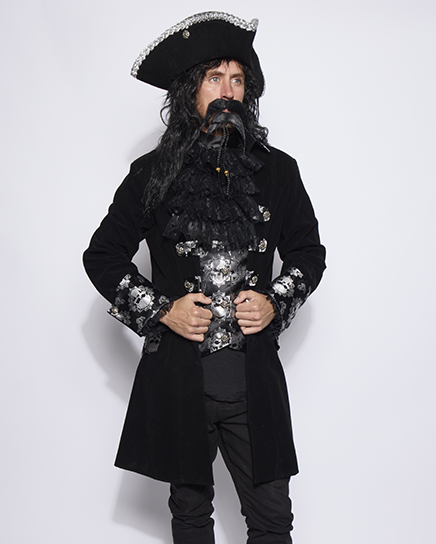 Mens Captain Black Bones Coat