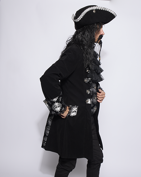 Mens Captain Black Bones Coat