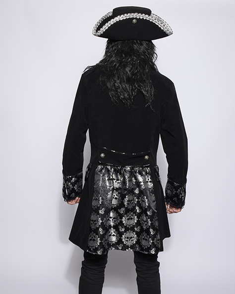 Mens Captain Black Bones Coat