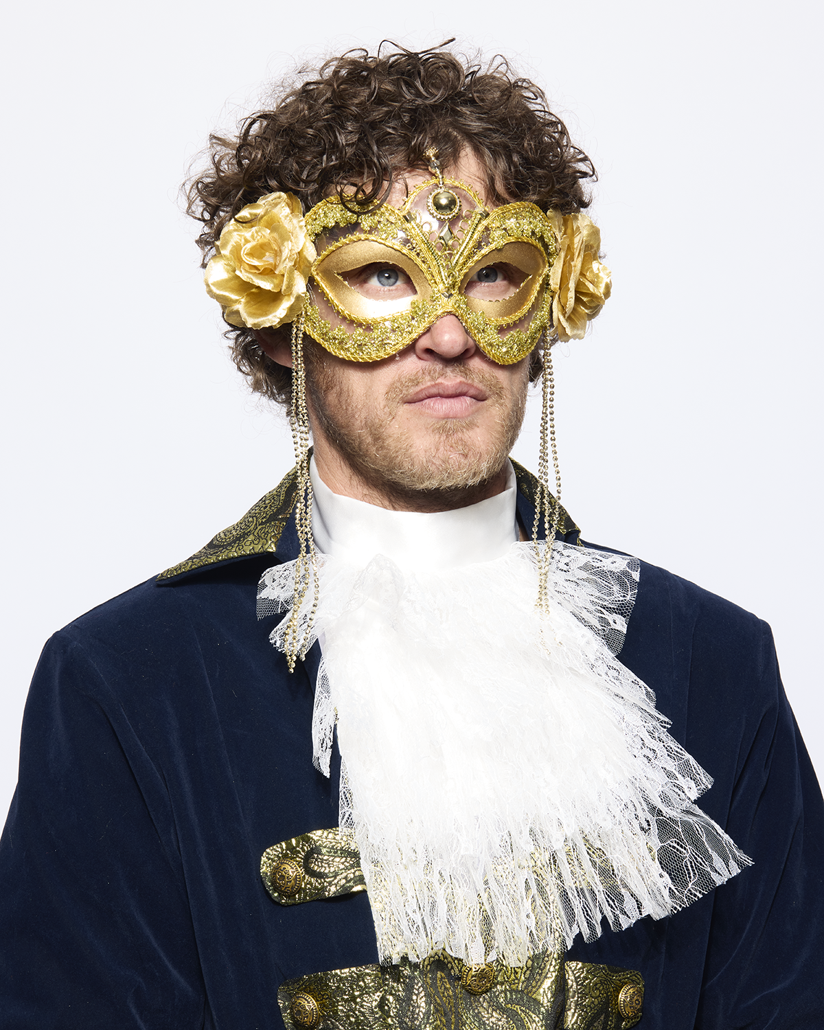 Elegant Golden Eye Mask