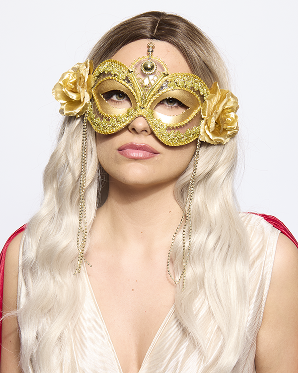 Elegant Golden Eye Mask