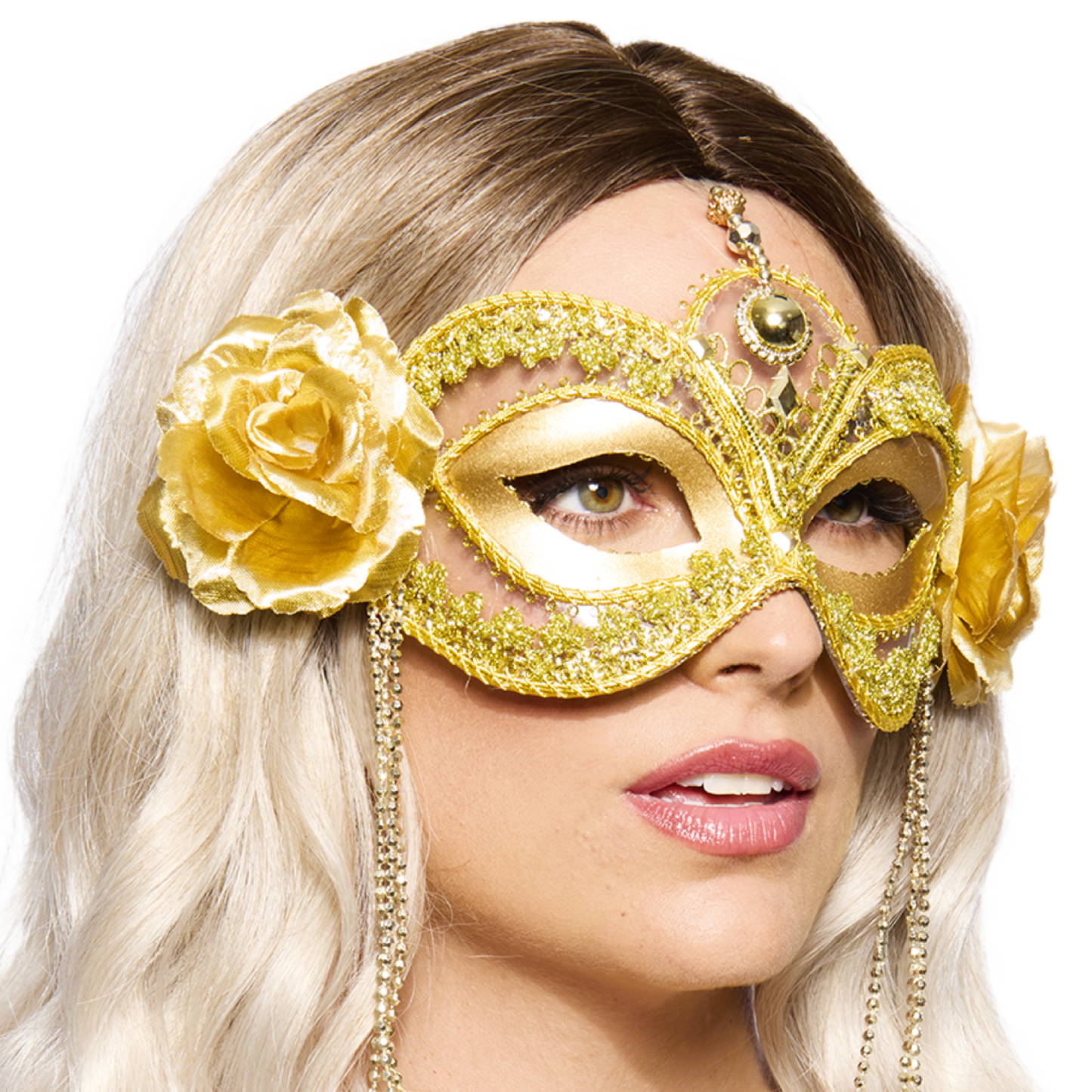 Eye Mask, Elegant Golden