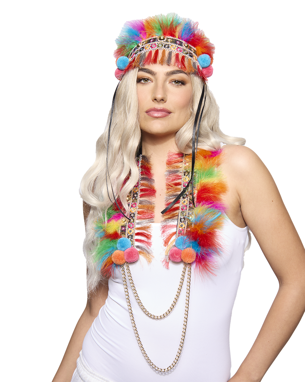 Rainbow Feather Bodice