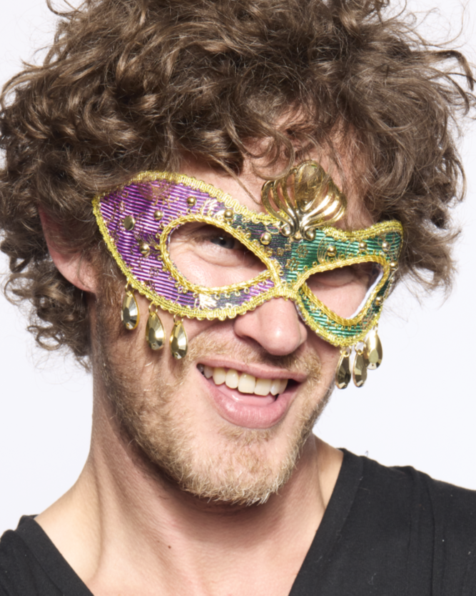 Mardi Gras Jewelled eyemask