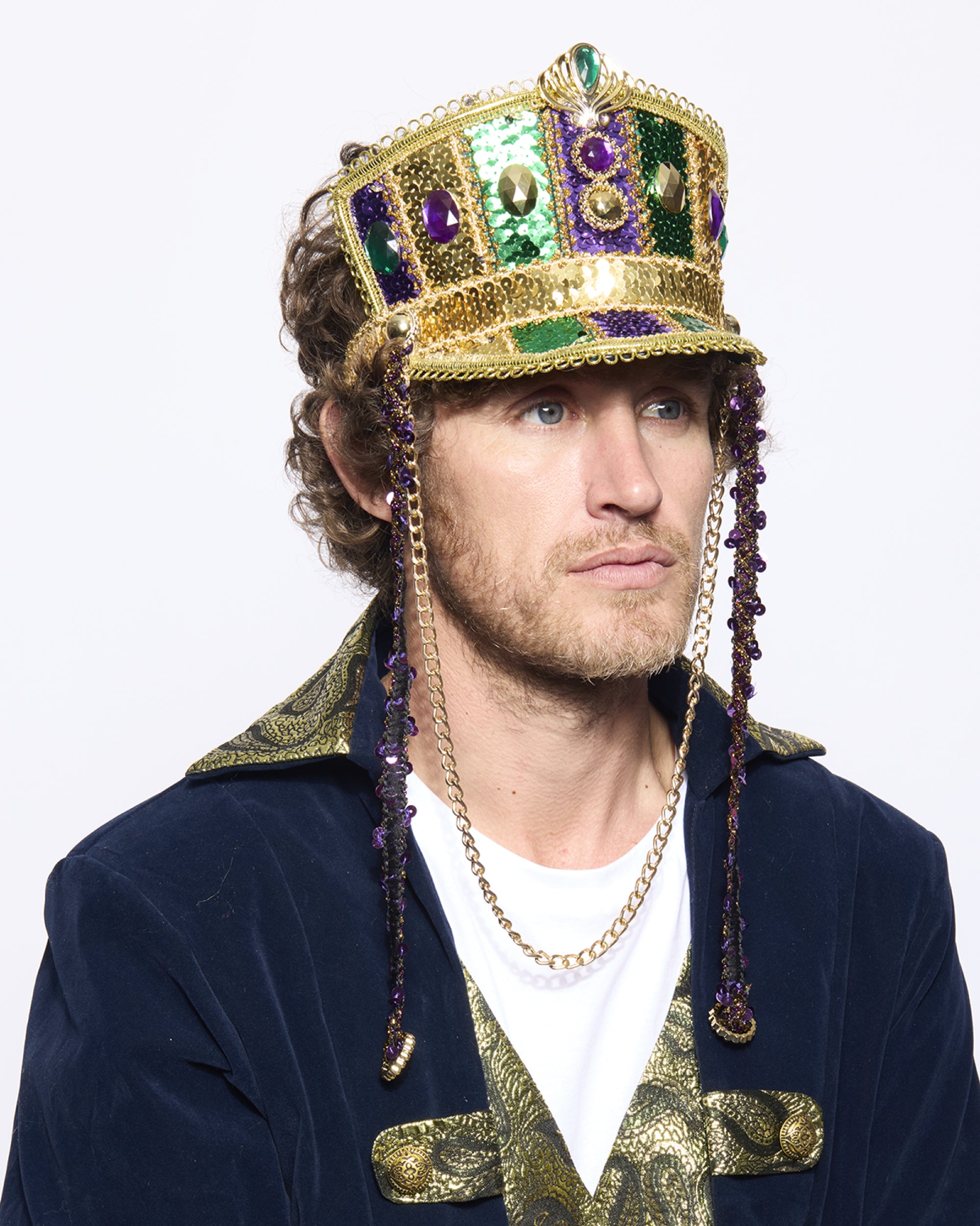Marching Band Half-Cap, Light Up, Mardi Gras