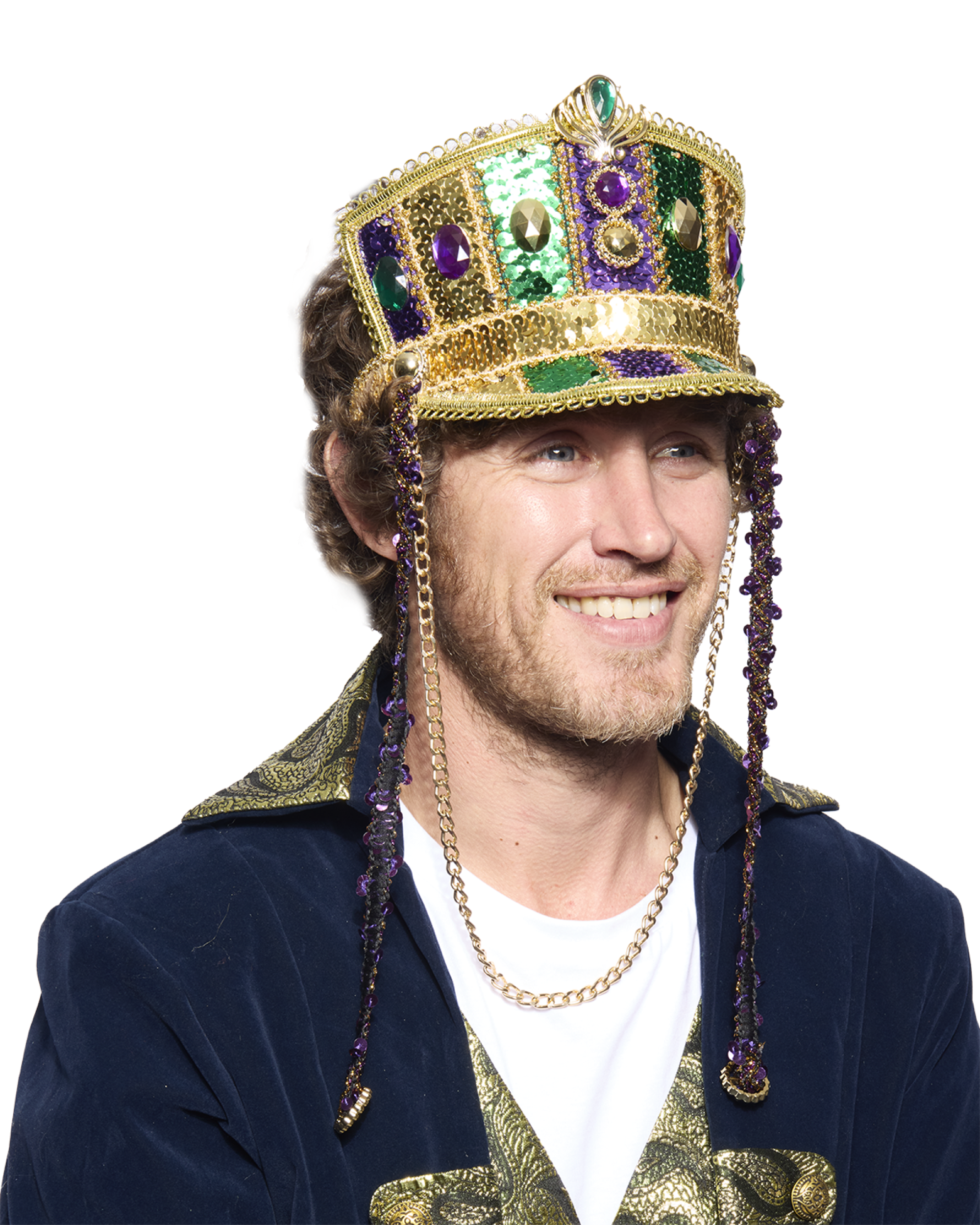 Marching Band Half-Cap, Light Up, Mardi Gras