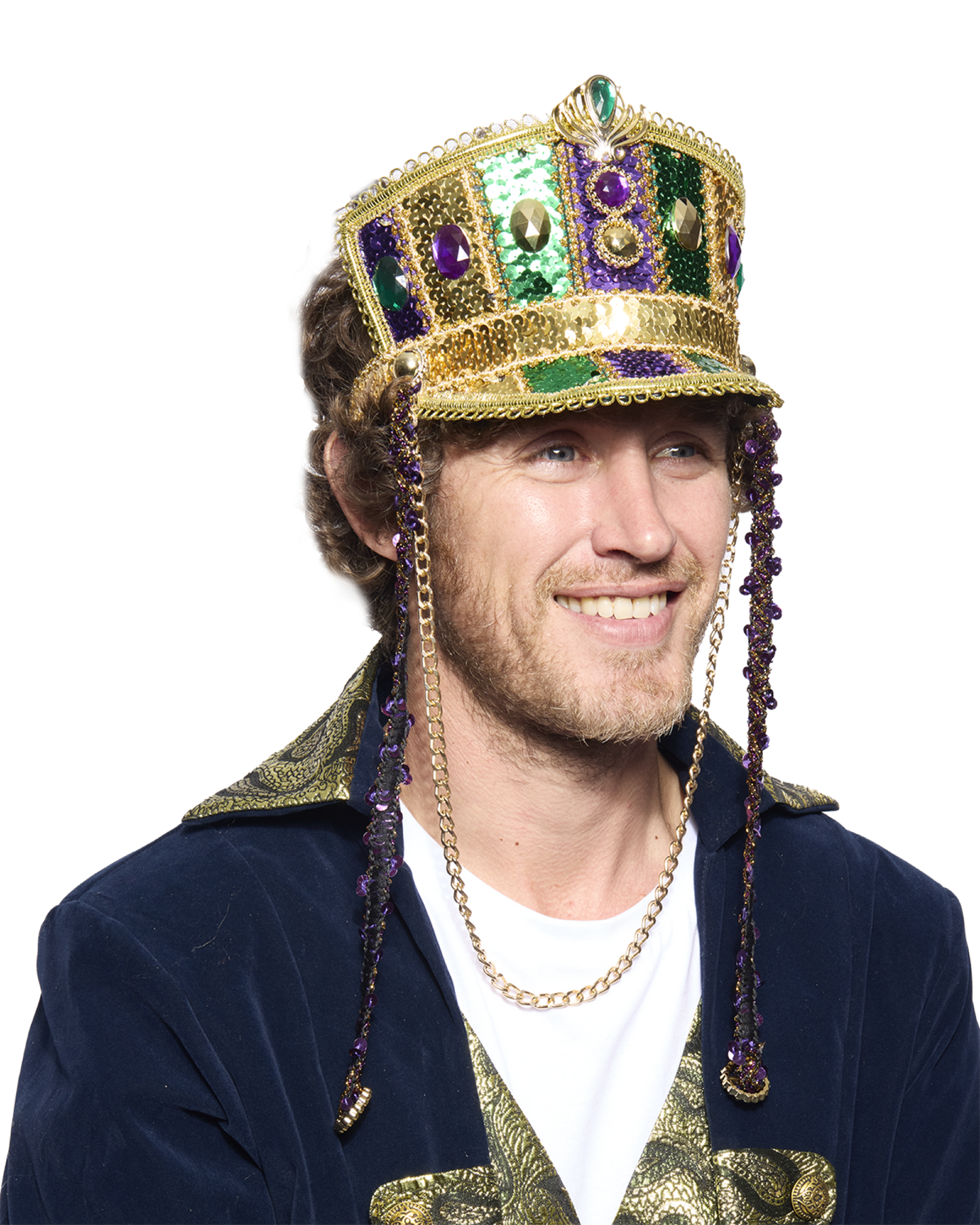 Marching Band Half-Cap, Light Up, Mardi Gras