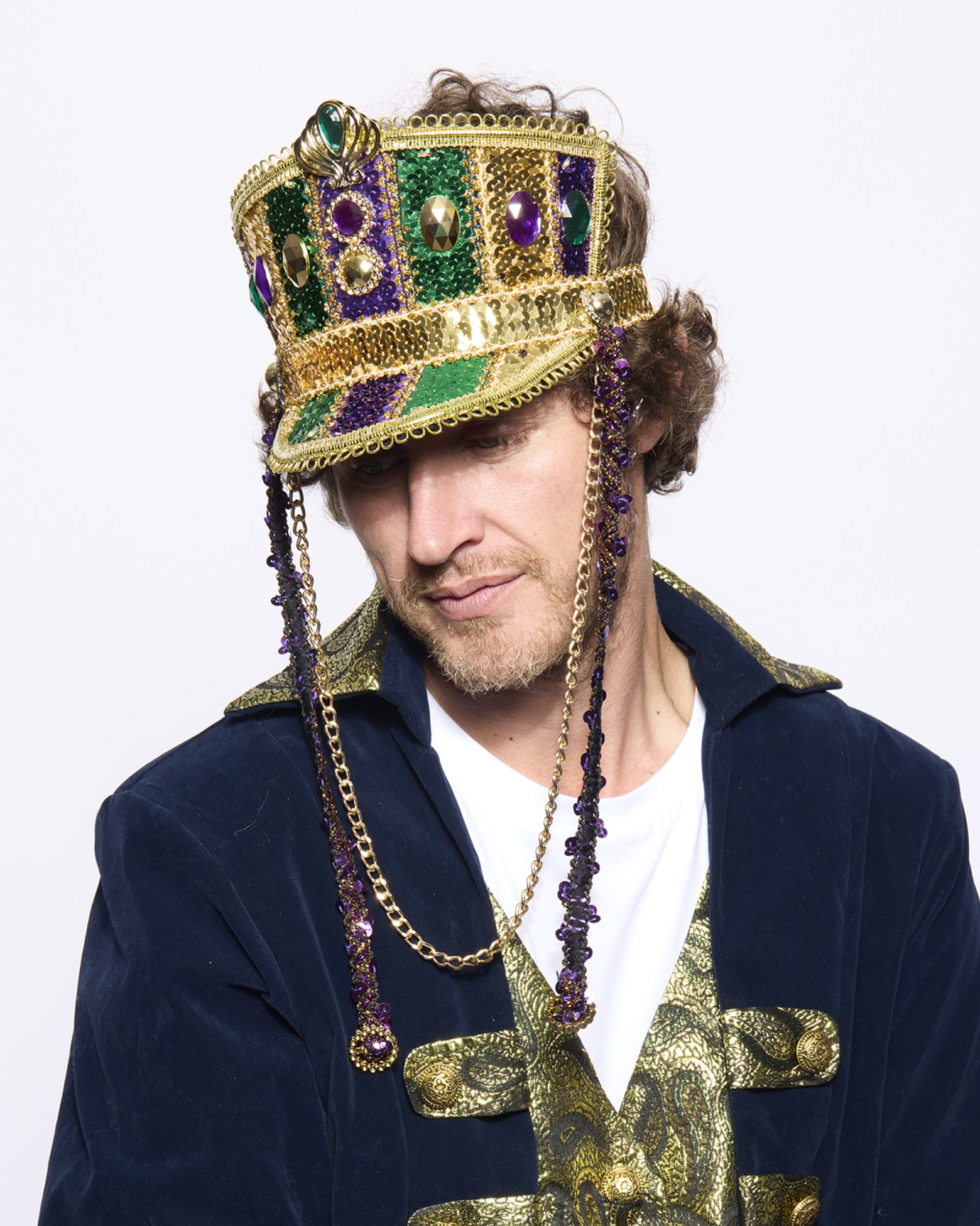 Marching Band Half-Cap, Light Up, Mardi Gras
