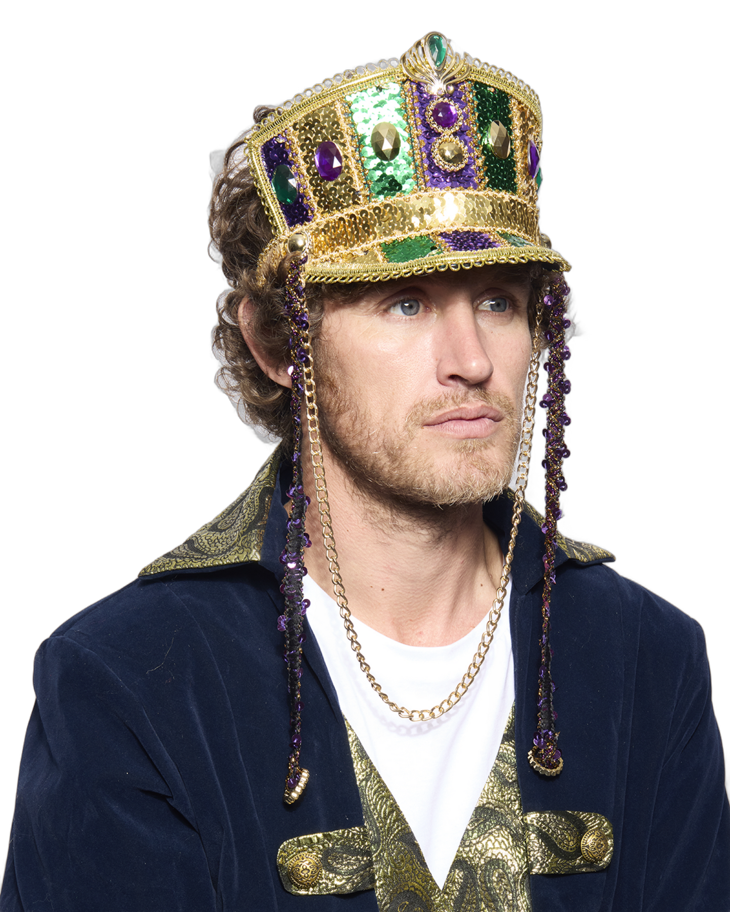 Marching Band Half-Cap, Light Up, Mardi Gras