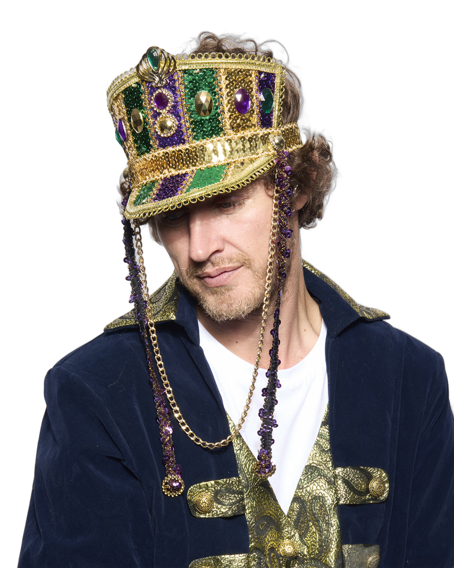 Marching Band Half-Cap, Light Up, Mardi Gras