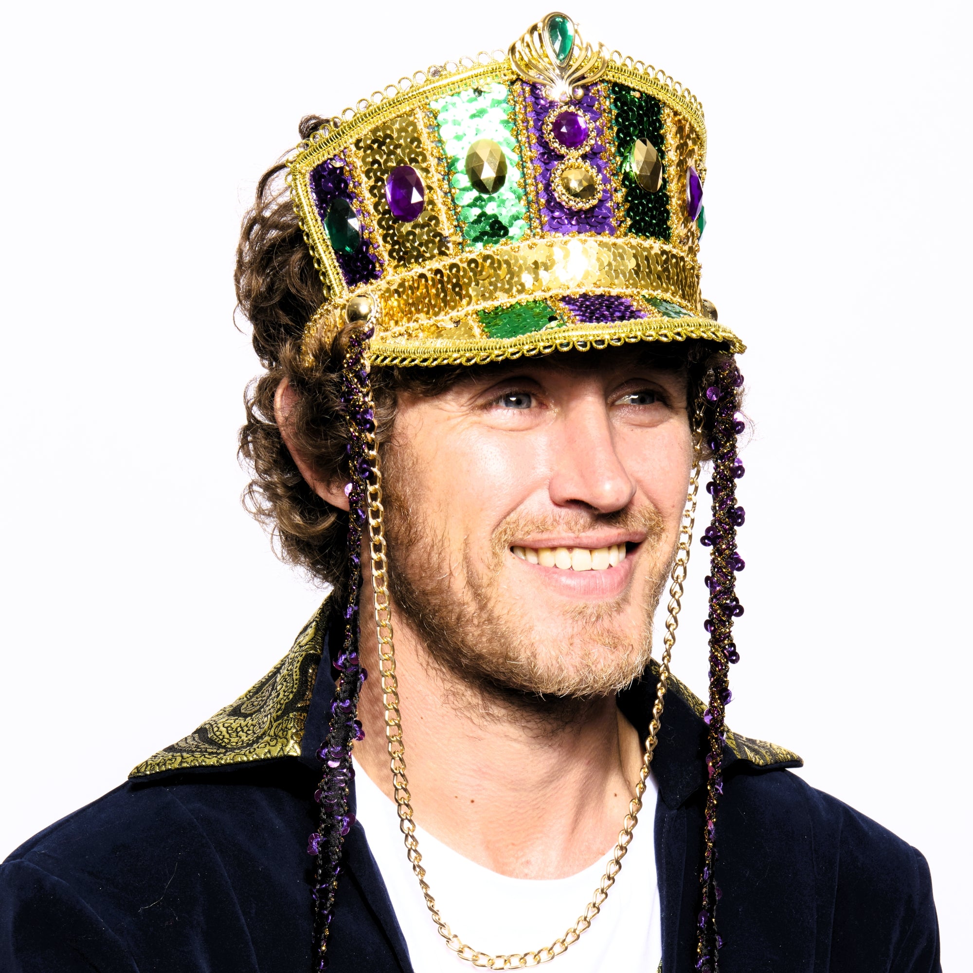 Marching Band Half-Cap, Light Up, Mardi Gras