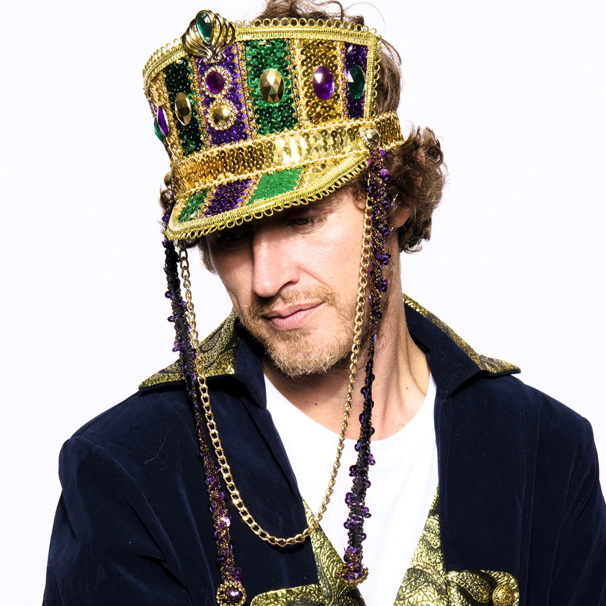 Marching Band Half-Cap, Light Up, Mardi Gras