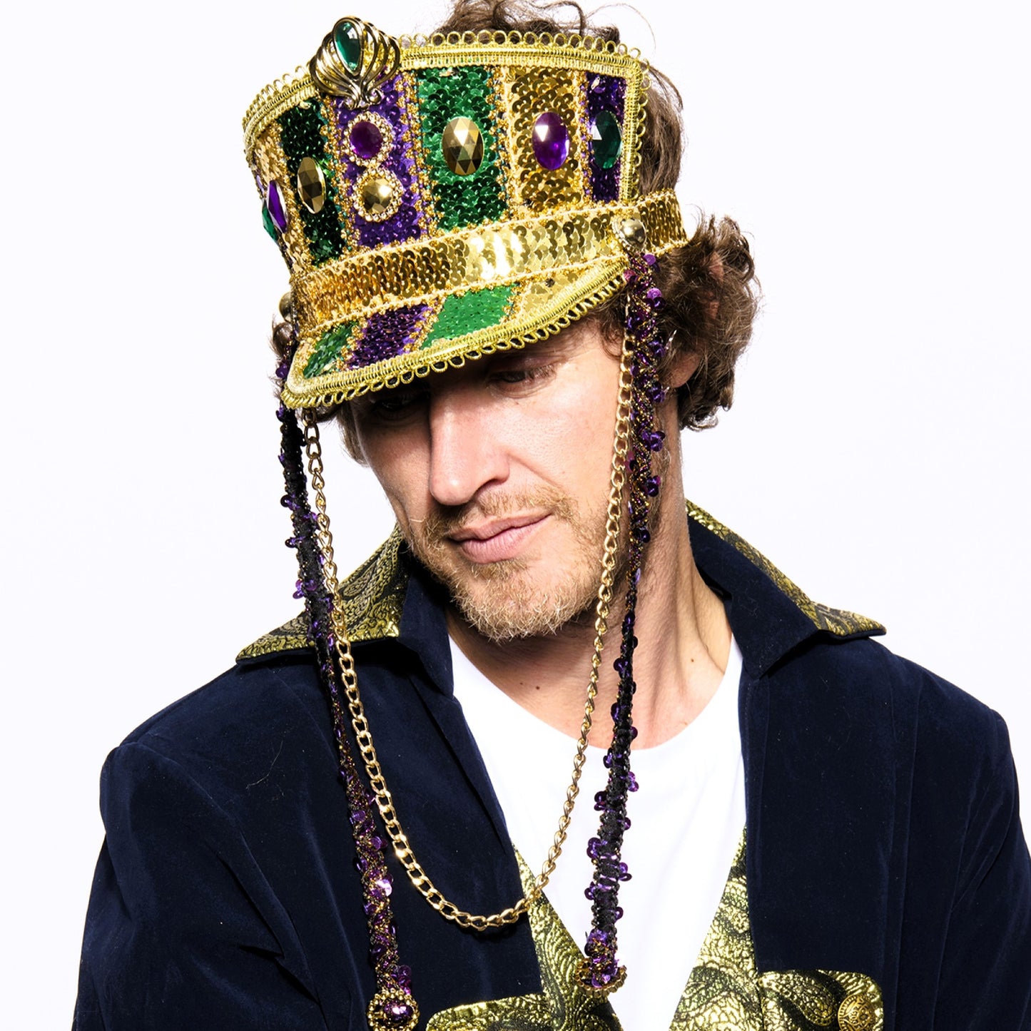 Marching Band Half-Cap, Light Up, Mardi Gras
