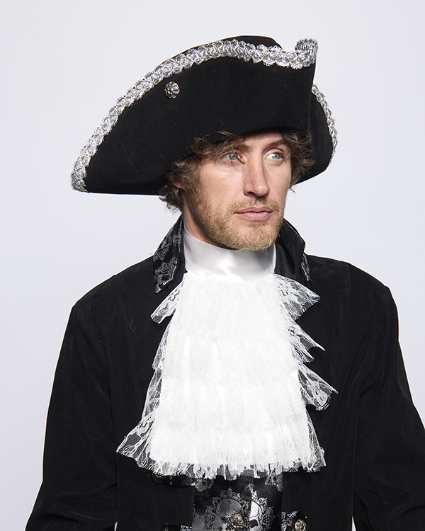 Neck Ruffle, White, Pirate