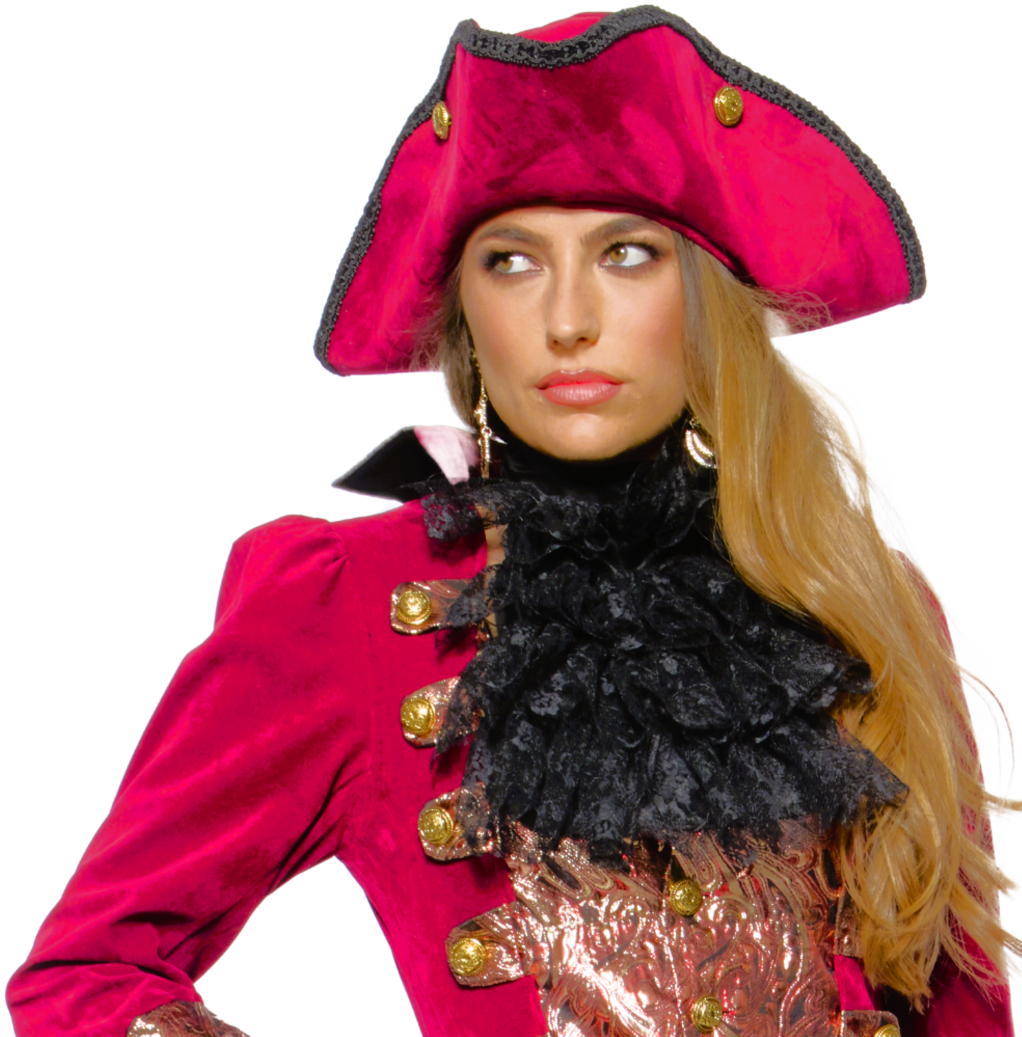 Neck Ruffle, Black