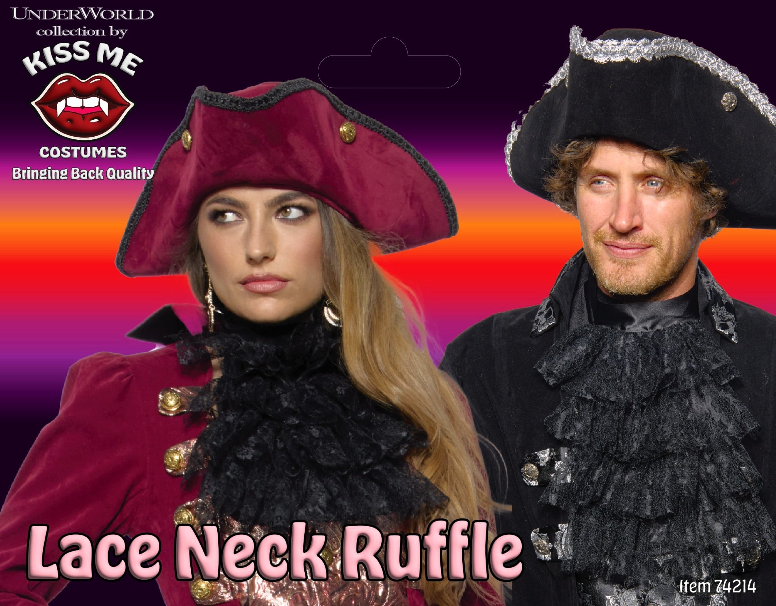 Neck Ruffle, Black