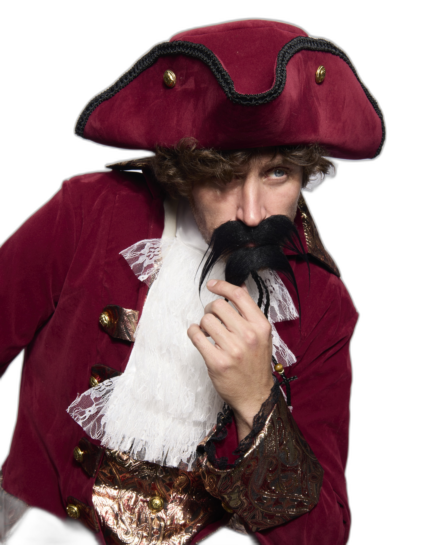 Tricorne Hat, Burgundy