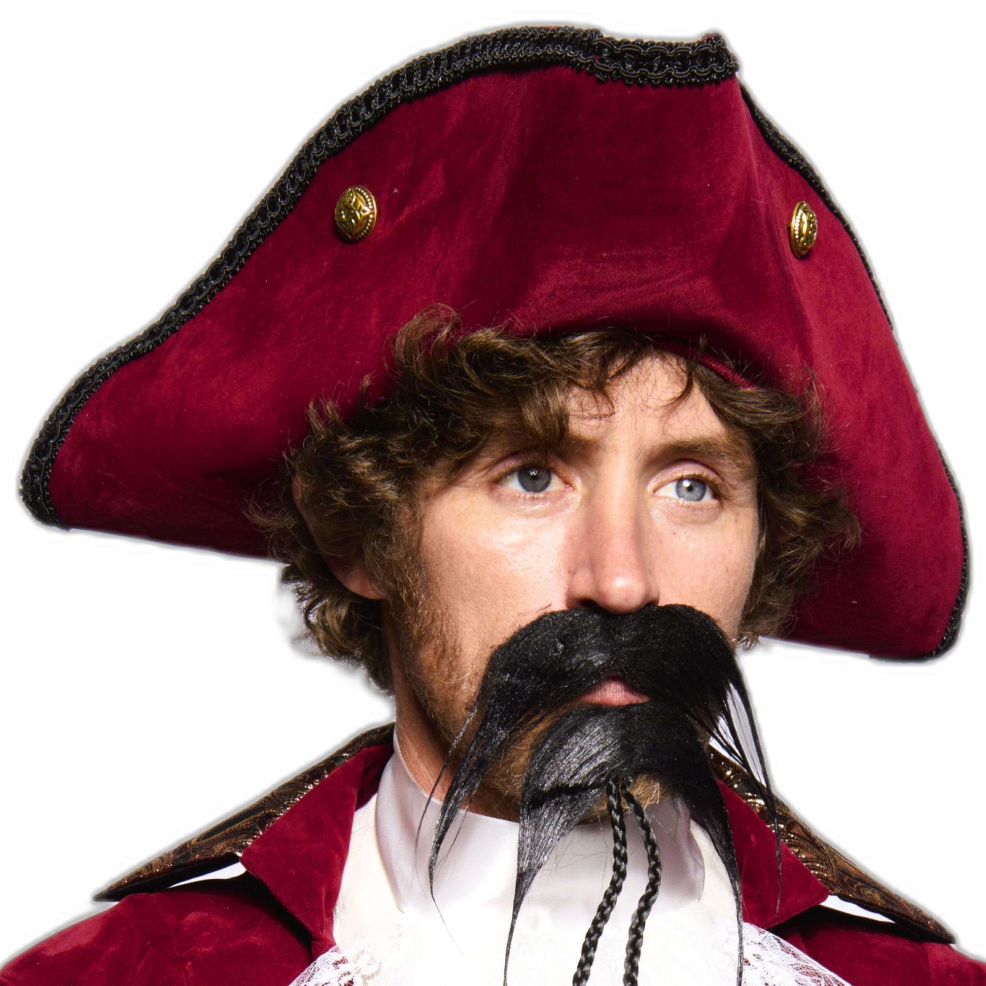Tricorne Hat, Burgundy