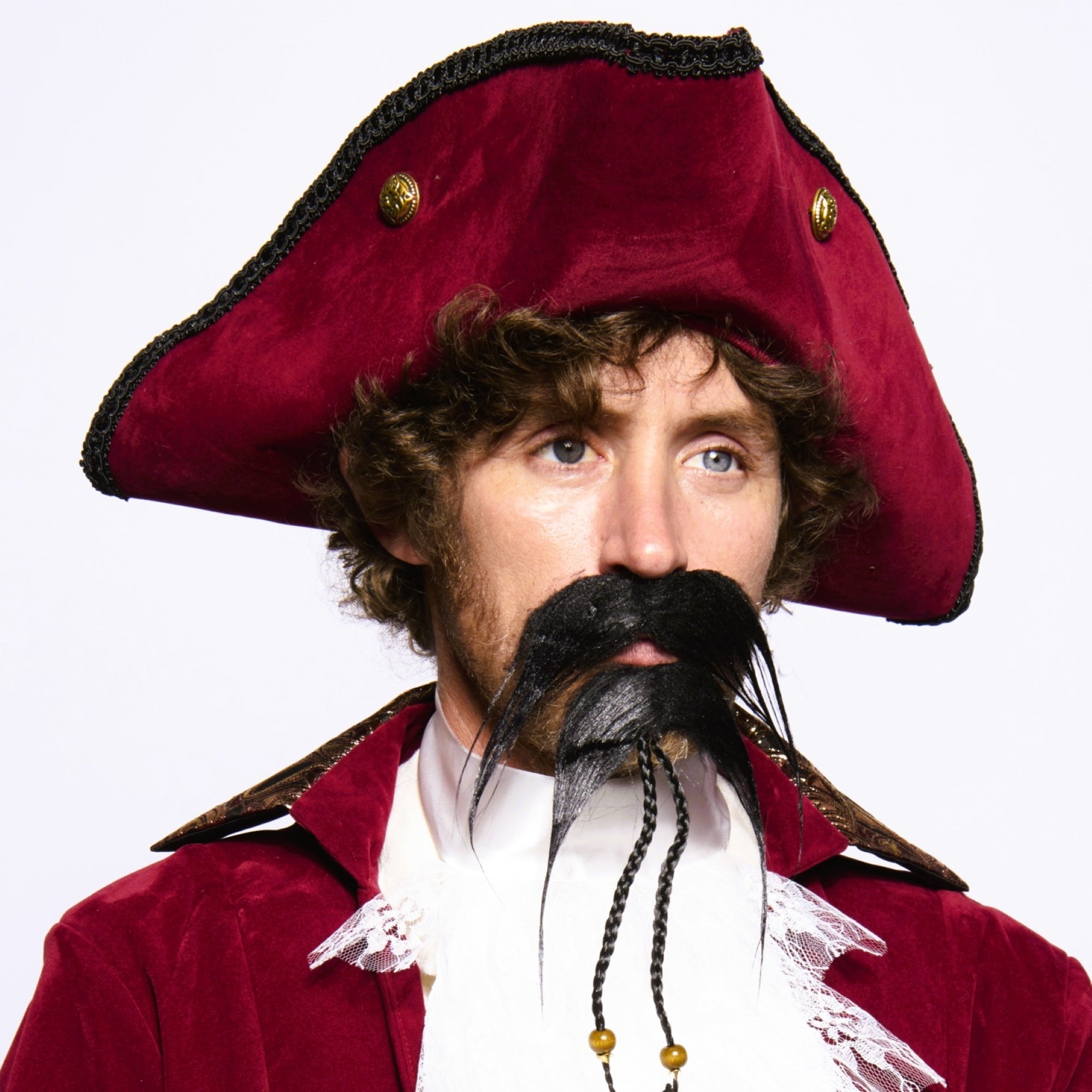 Tricorne Hat, Burgundy