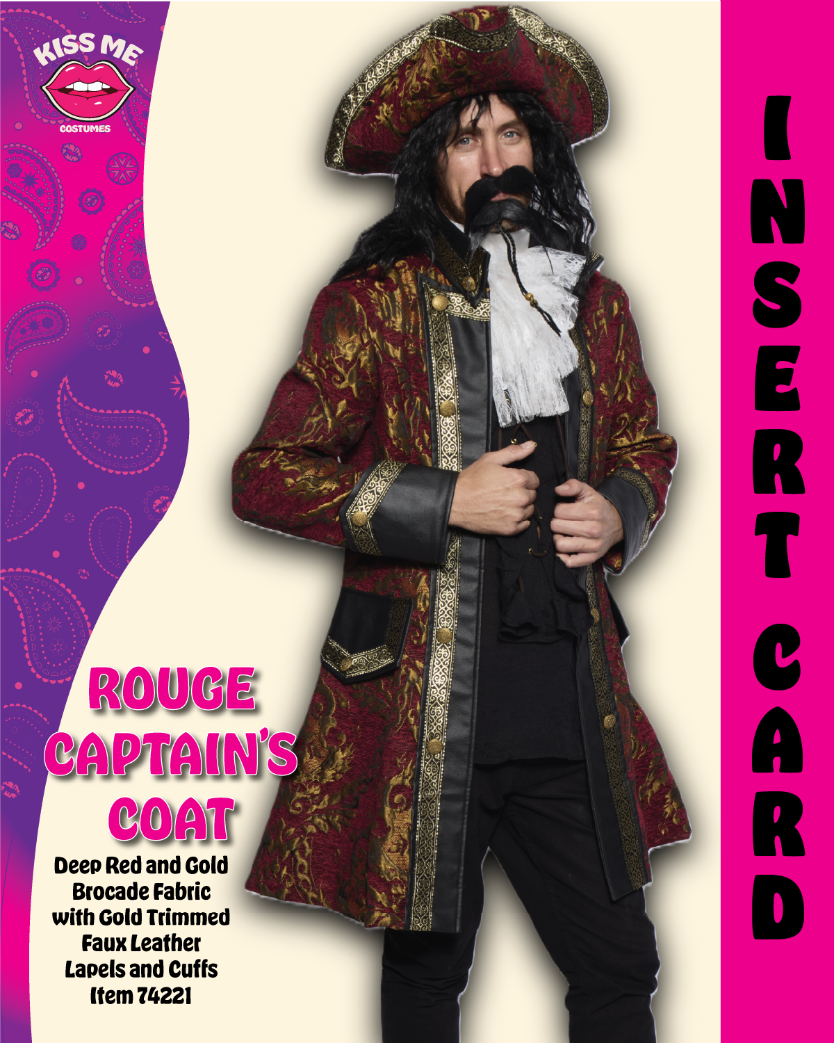 Captain Coat, Mens Rouge