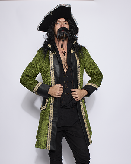 Captain Coat, Mens Green