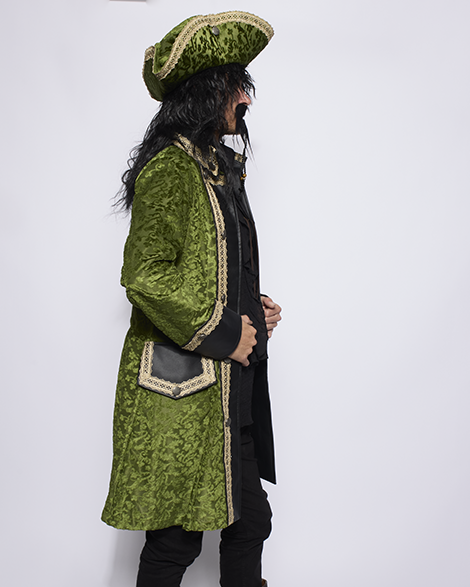 Captain Coat, Mens Green