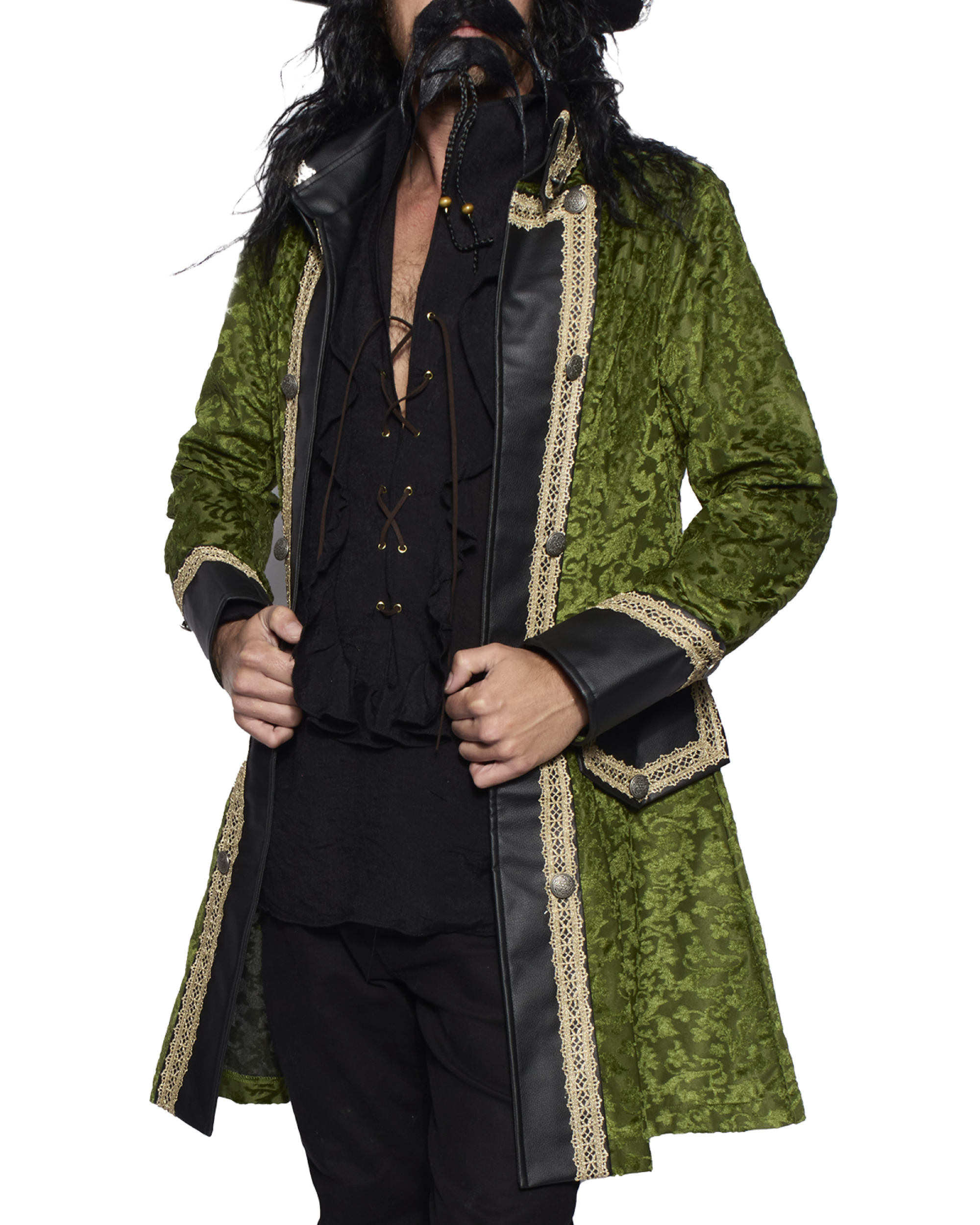 Captain Coat, Mens Green