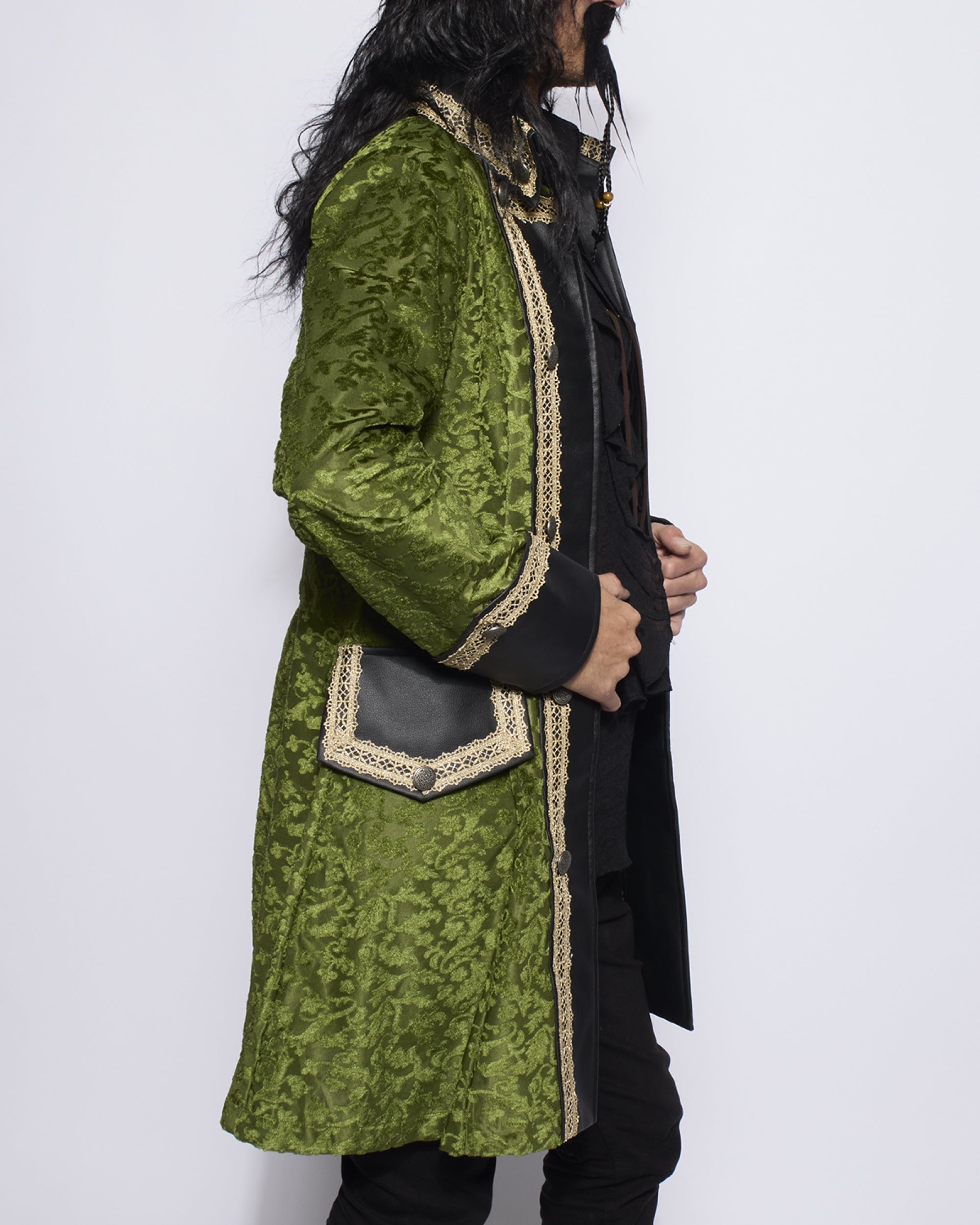 Captain Coat, Mens Green