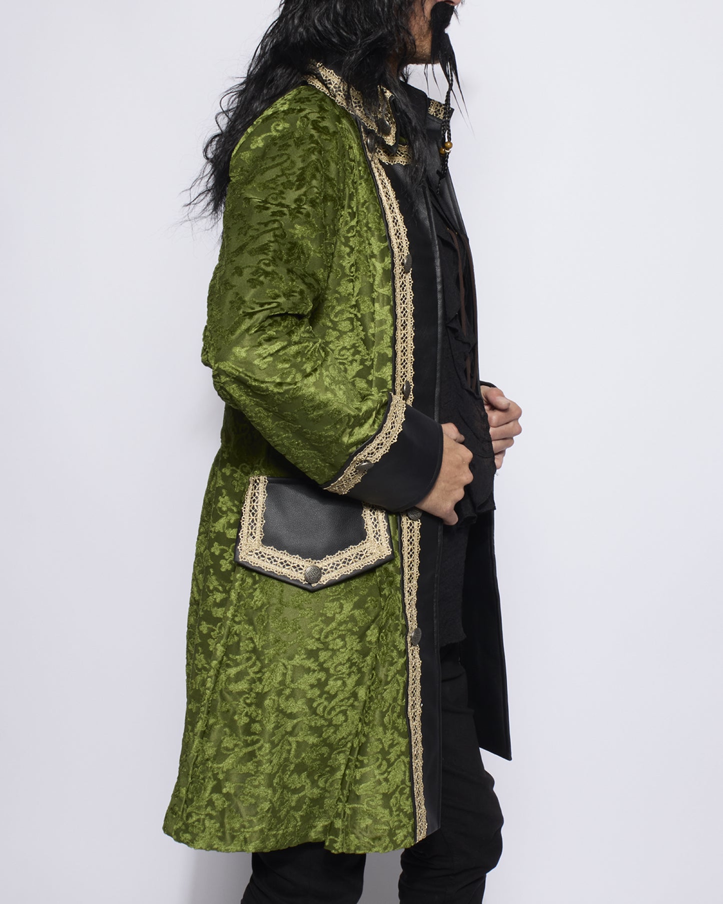 Captain Coat, Mens Green