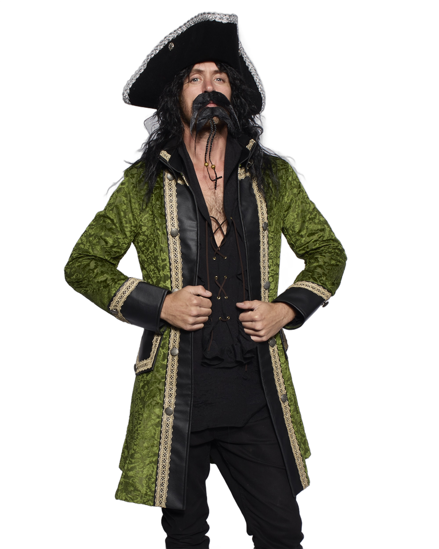Captain Coat, Mens Green