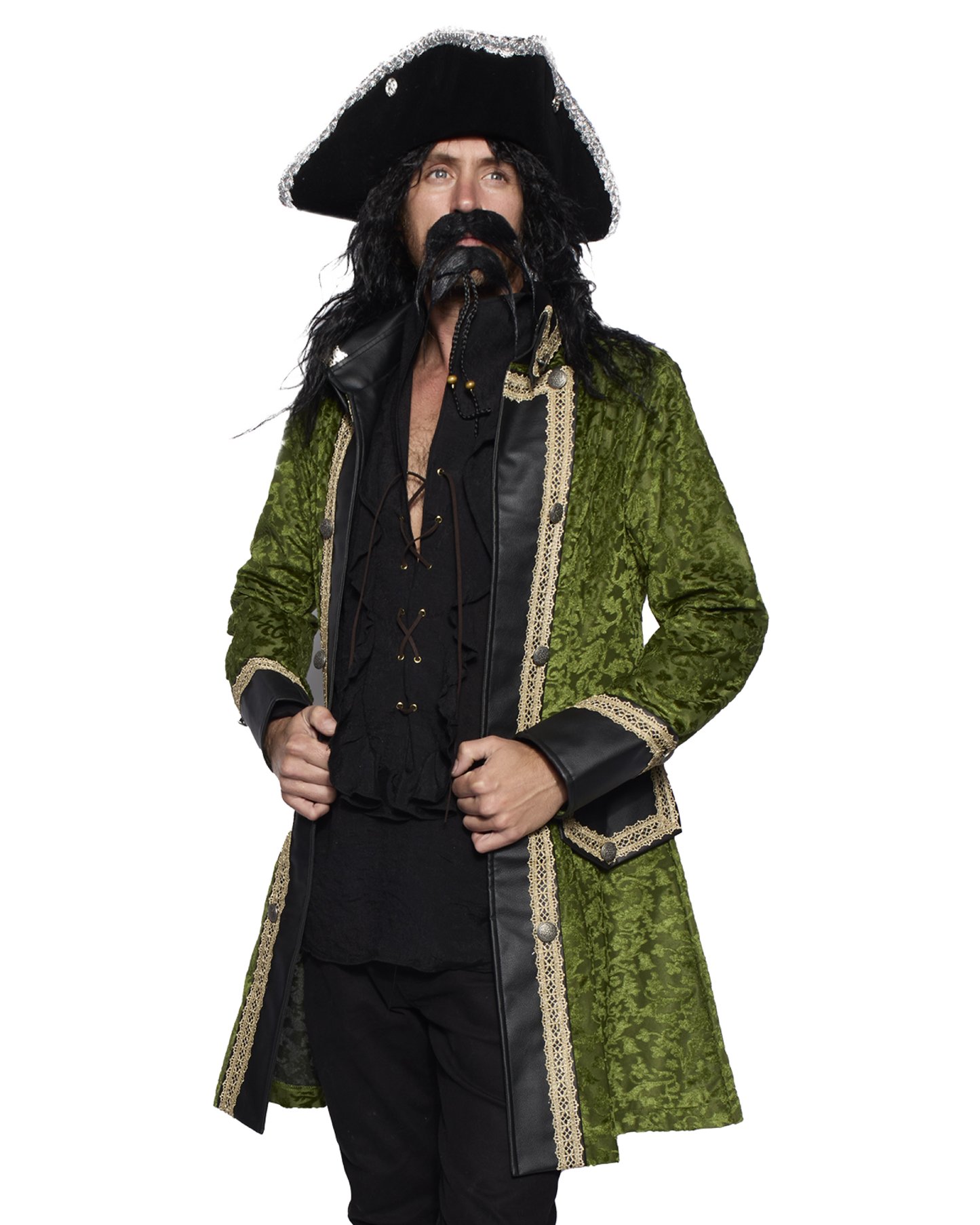 Captain Coat, Mens Green