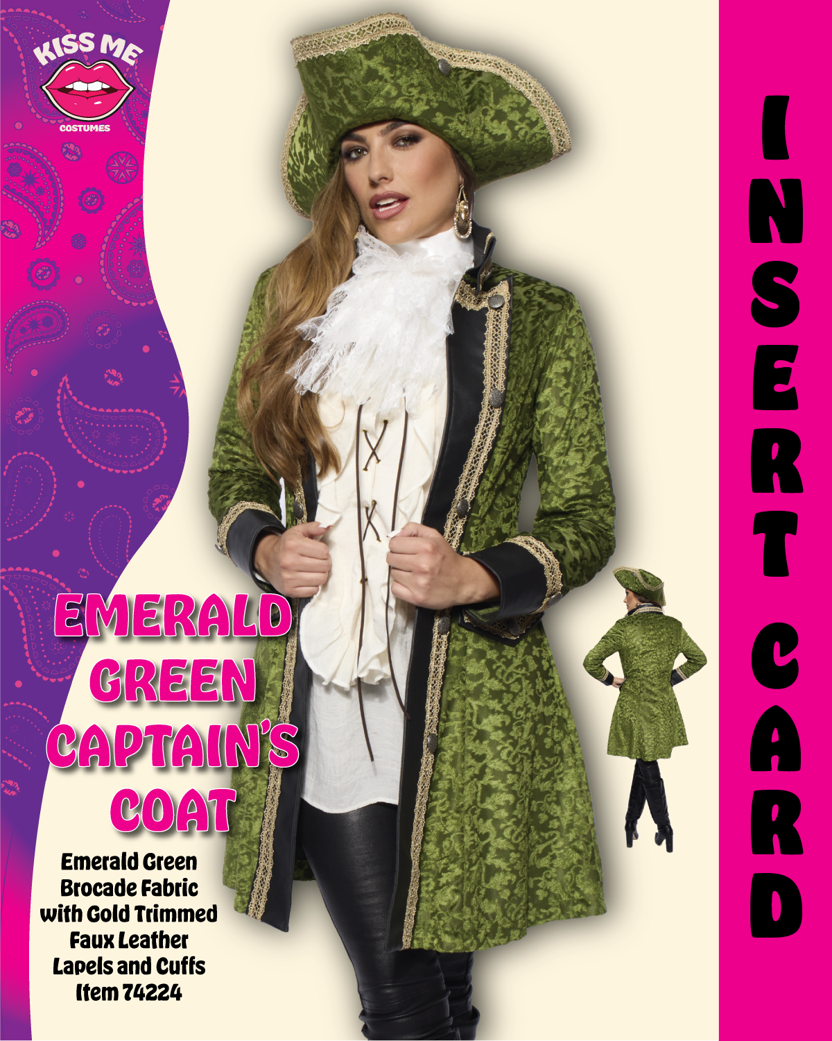 Captain Coat, Ladies Green