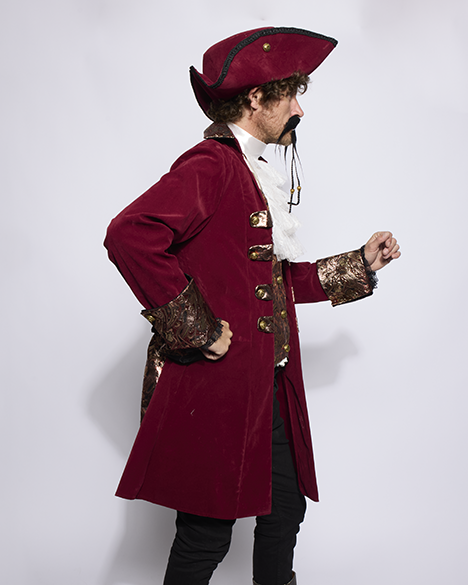 Captain Coat, Mens Regal Burgundy