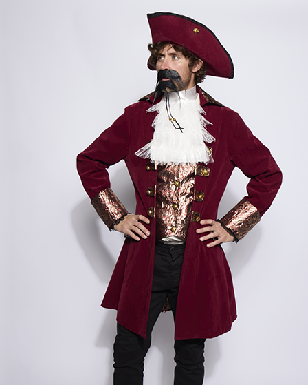 Tricorne Hat, Burgundy