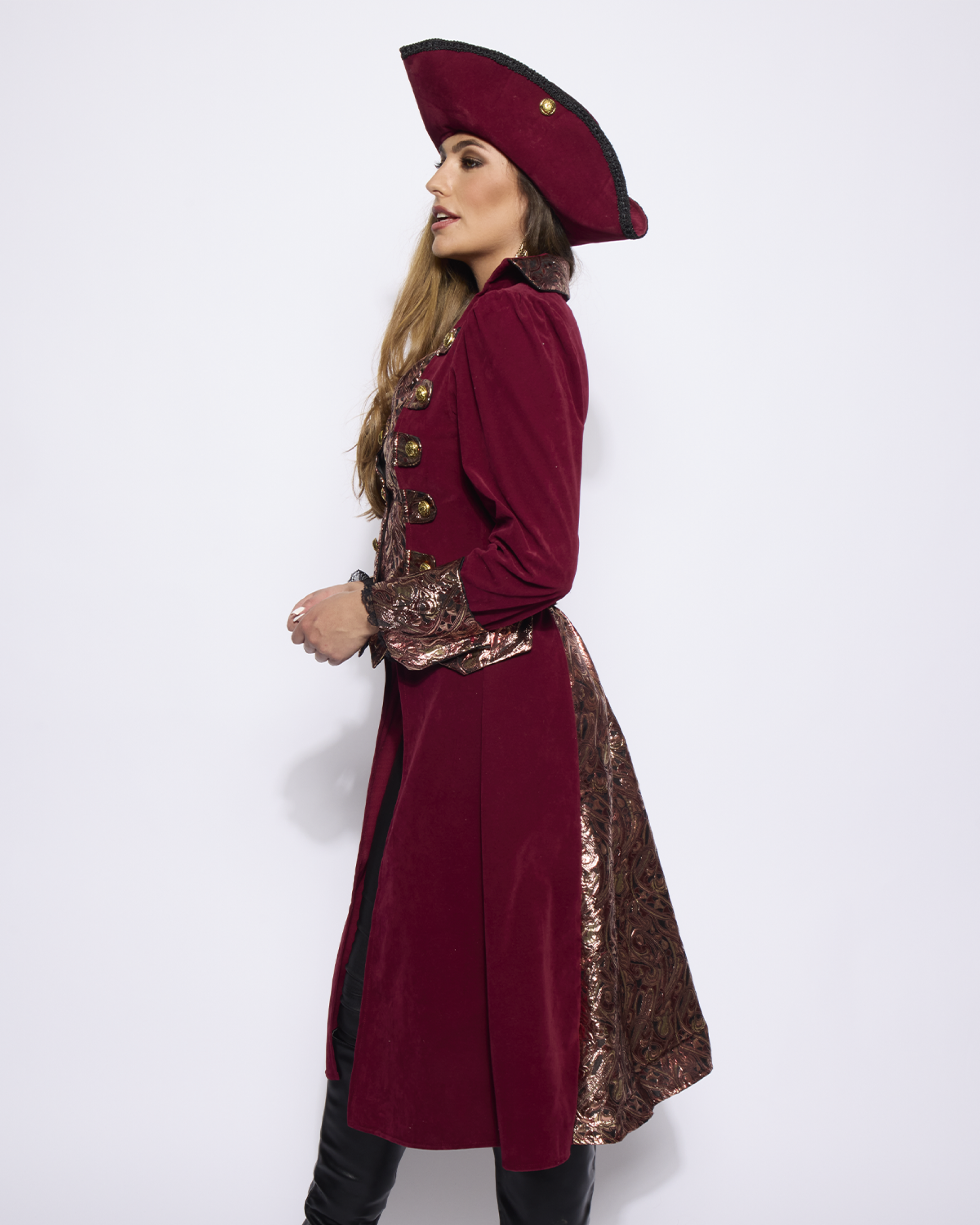 Captain Coat, Ladies, Regal Burgundy