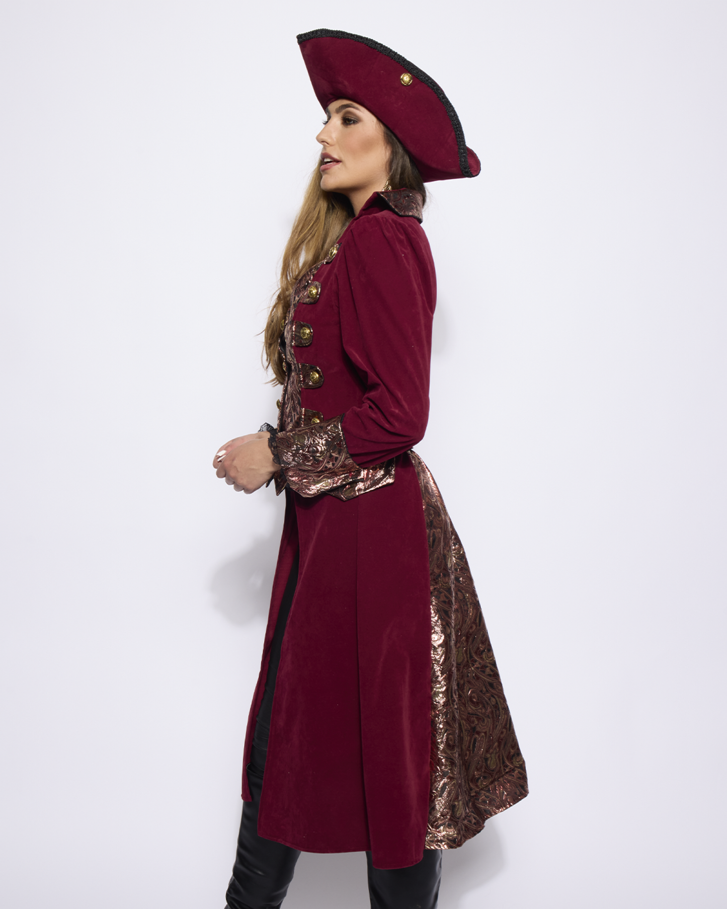 Captain Coat, Ladies, Regal Burgundy