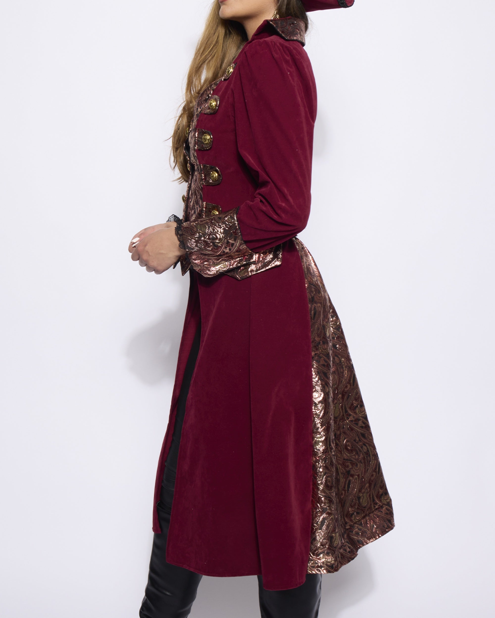Captain Coat, Ladies, Regal Burgundy