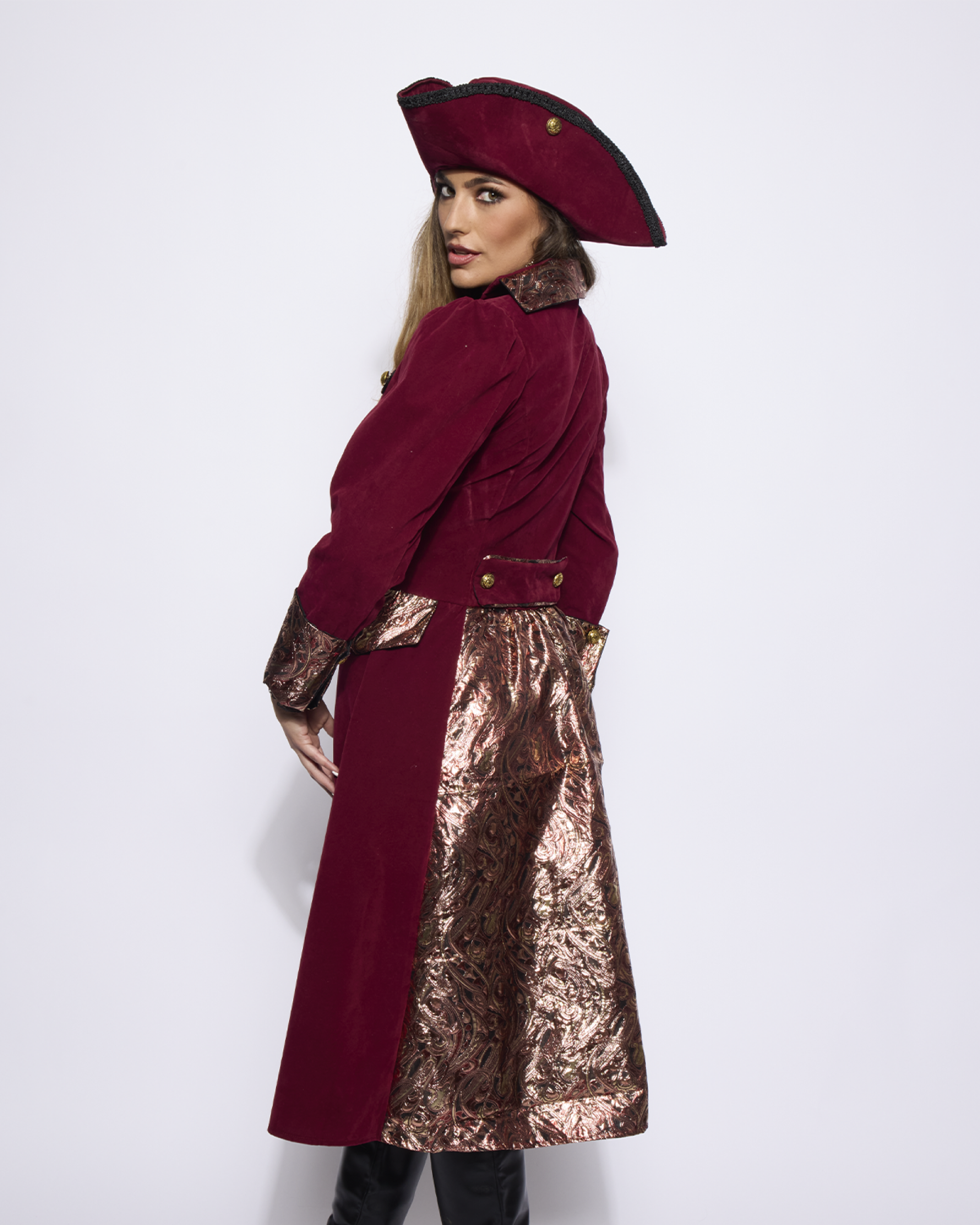 Captain Coat, Ladies, Regal Burgundy