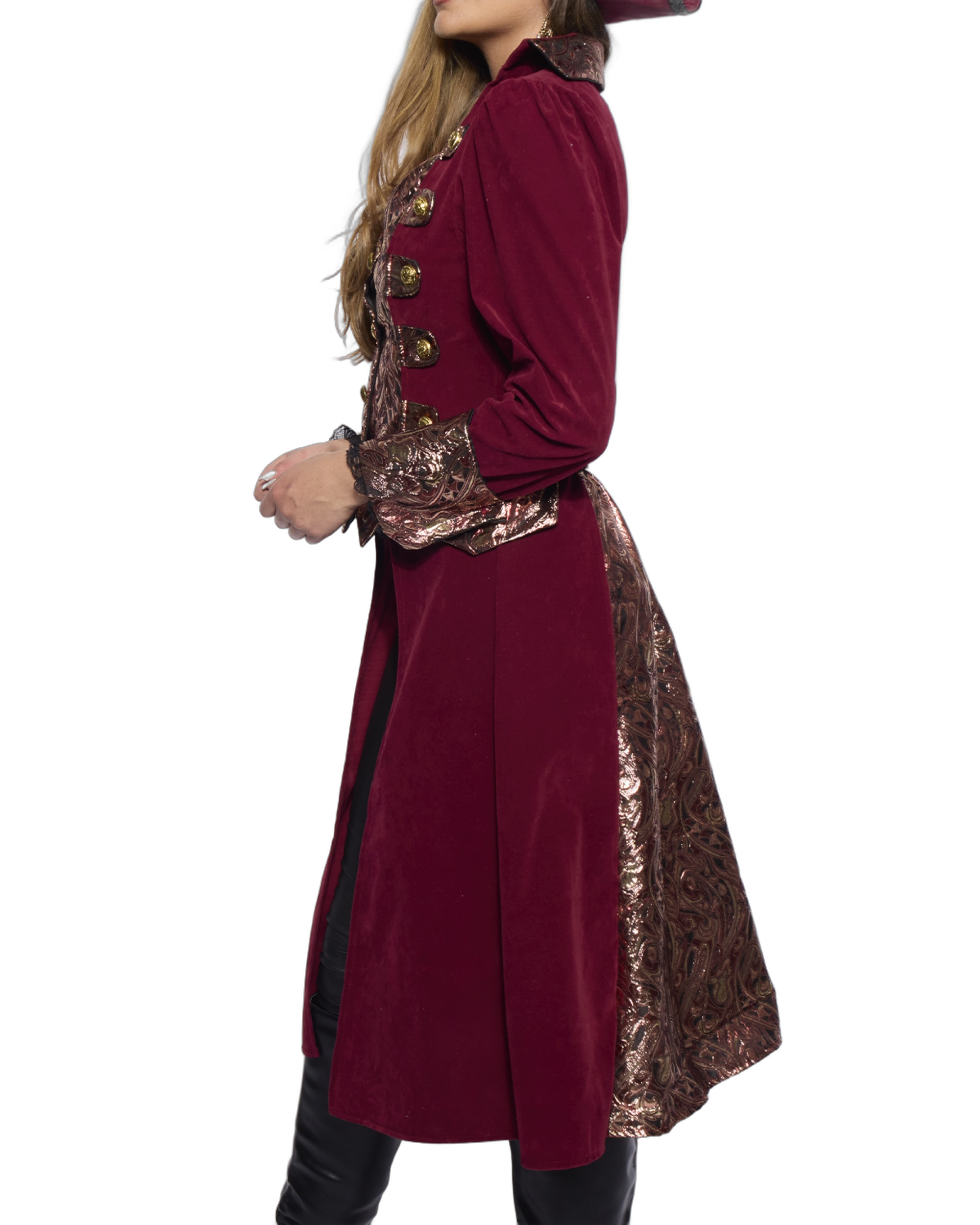 Captain Coat, Ladies, Regal Burgundy