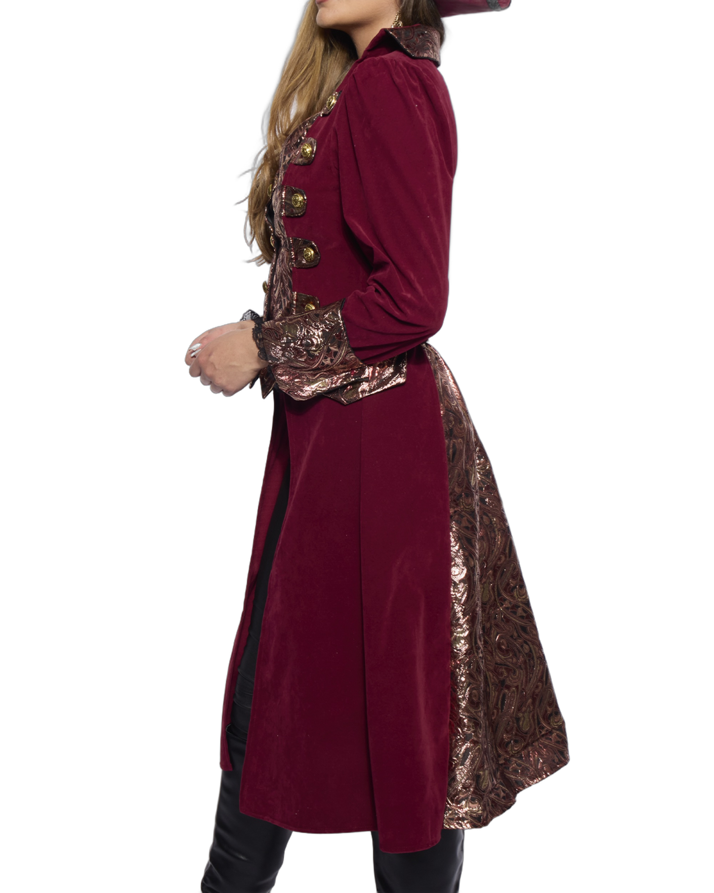Captain Coat, Ladies, Regal Burgundy
