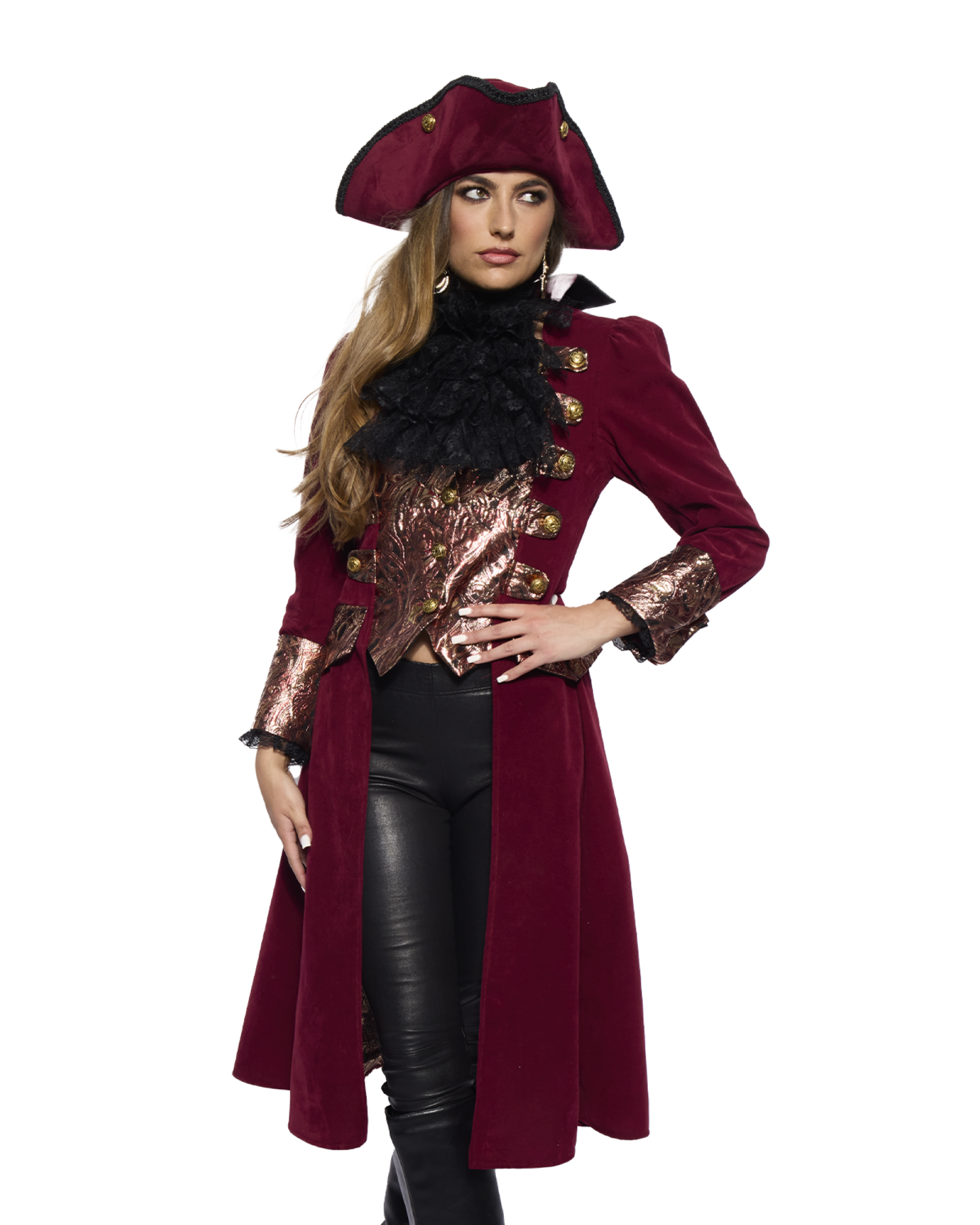 Captain Coat, Ladies, Regal Burgundy