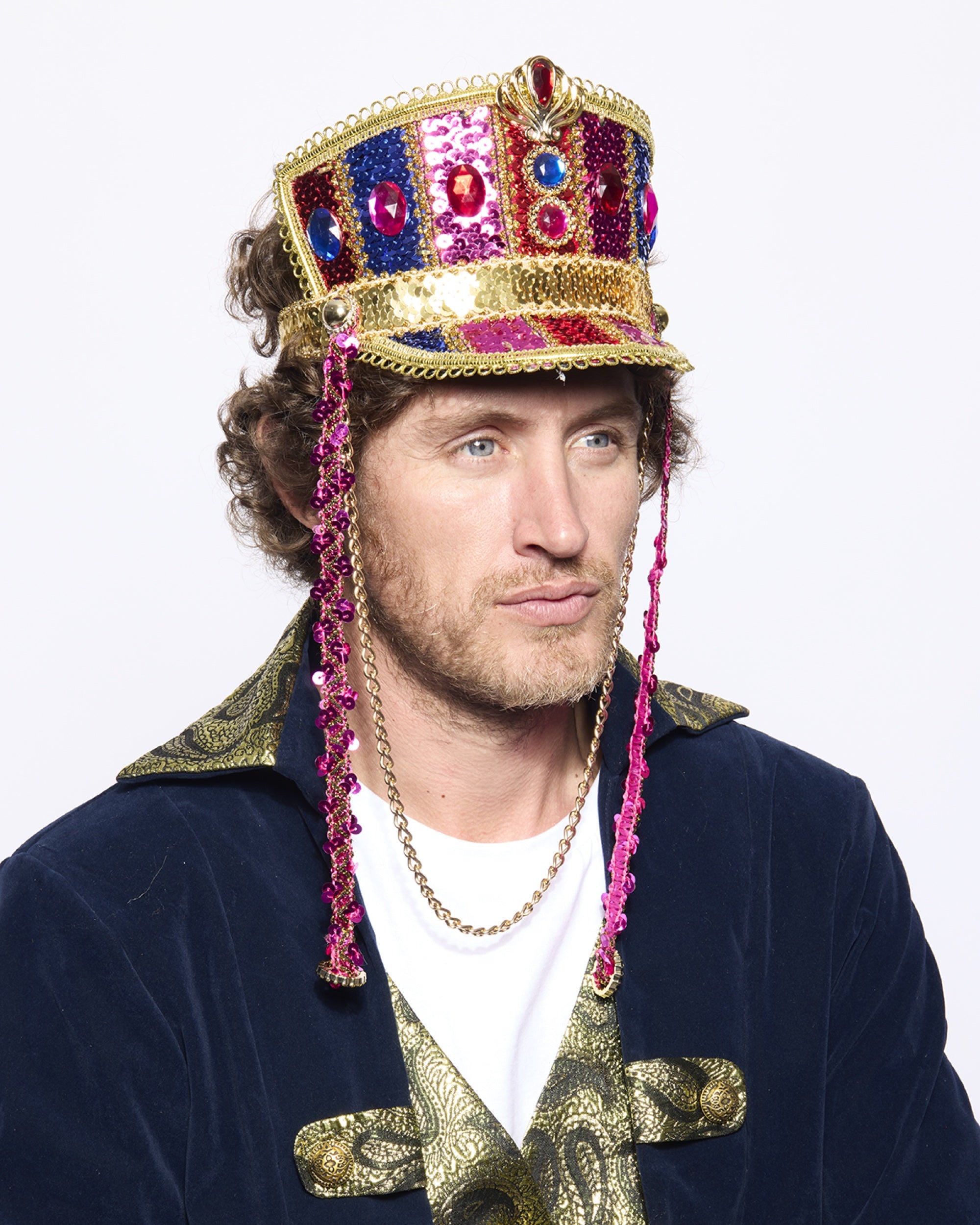 Marching Band Half-Cap, Sparkly, Carnival