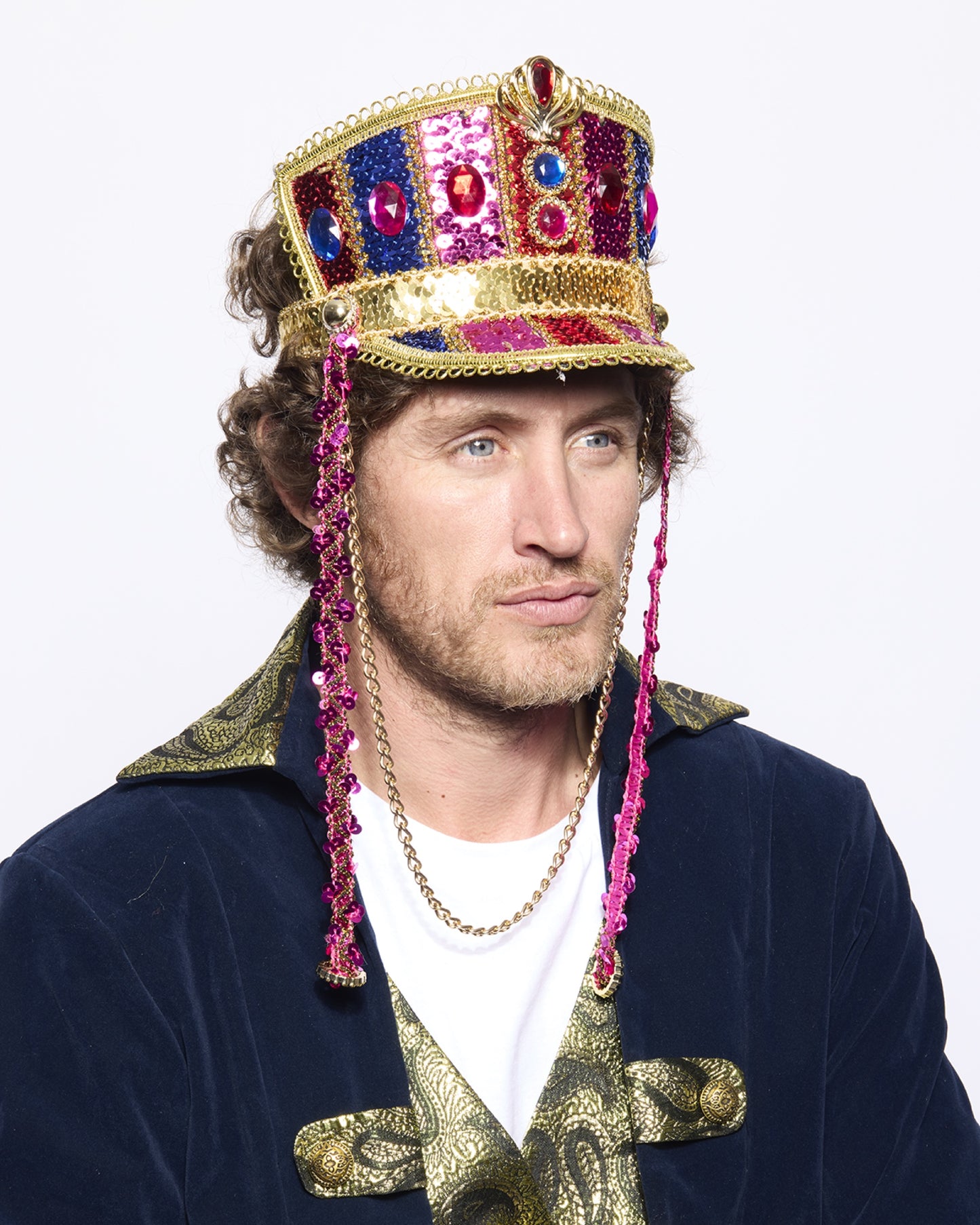 Marching Band Half-Cap, Sparkly, Carnival