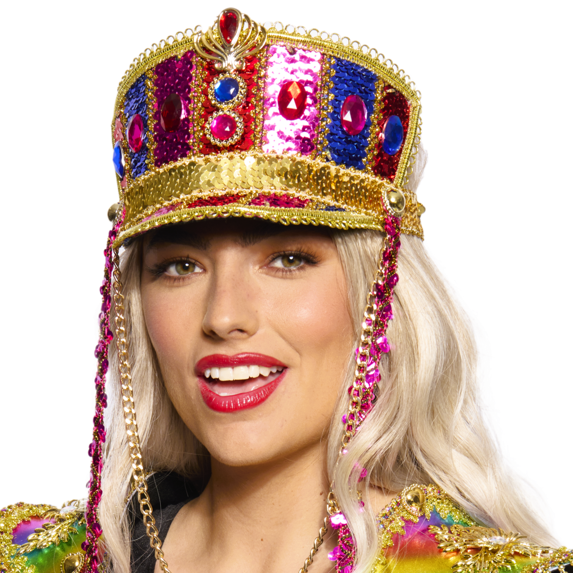 Marching Band Half-Cap, Sparkly, Carnival