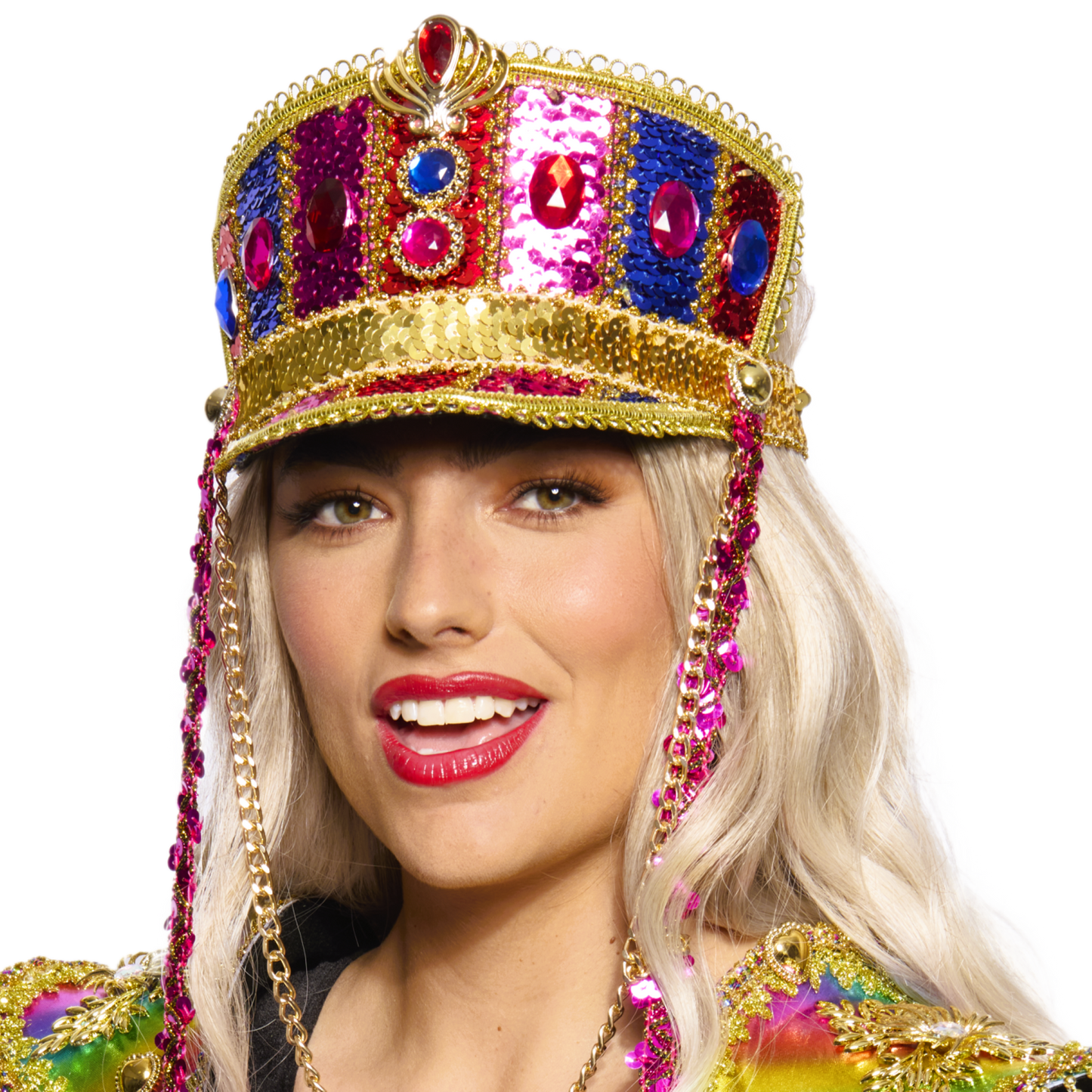 Marching Band Half-Cap, Sparkly, Carnival