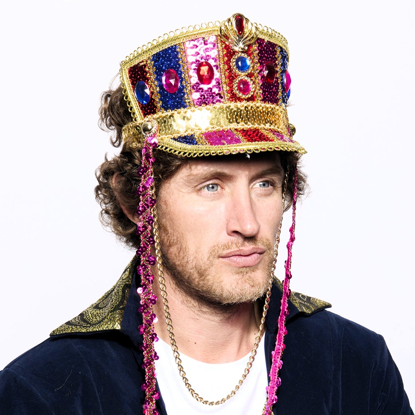 Marching Band Half-Cap, Sparkly, Carnival
