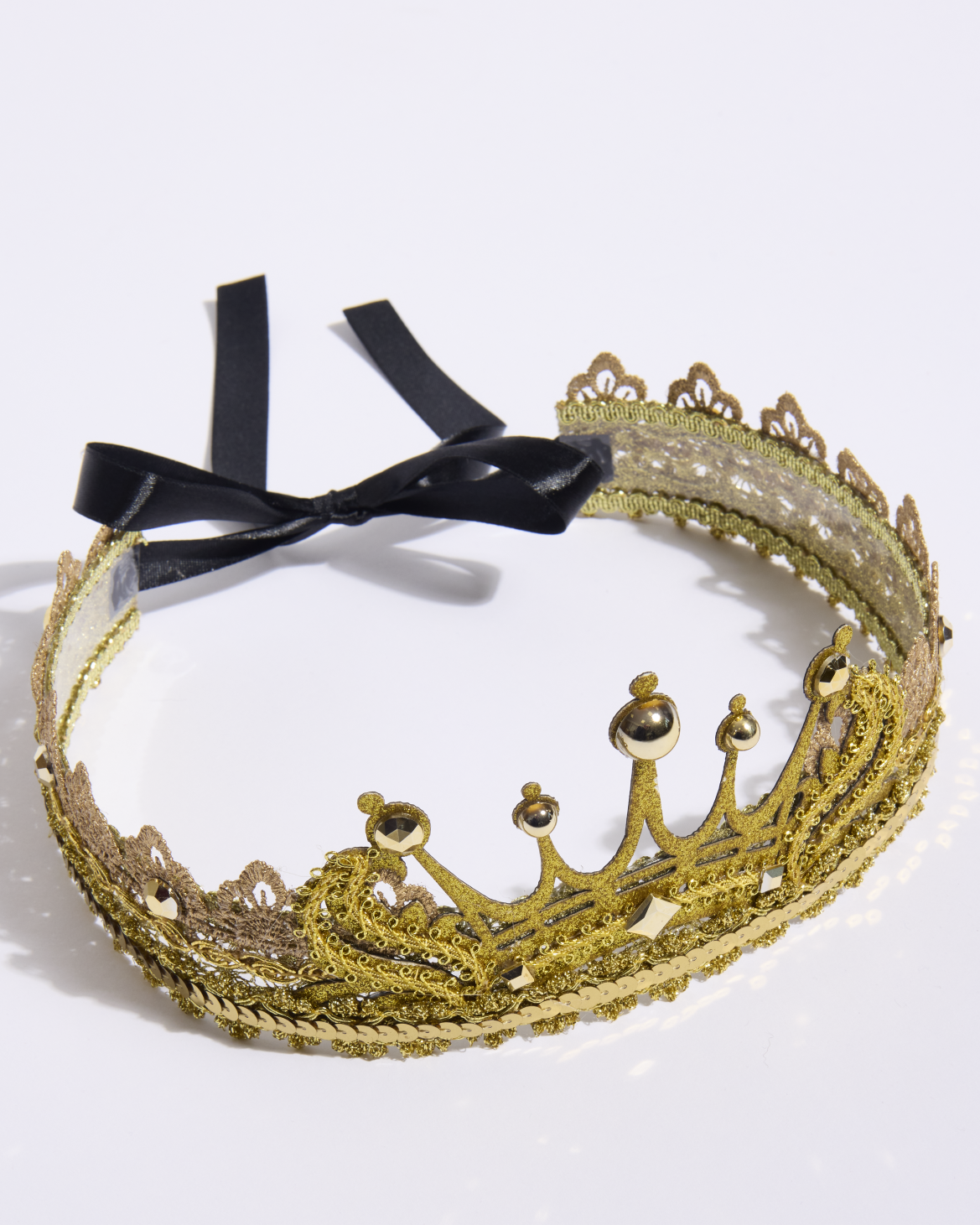 Crown, Gold Tie-Back