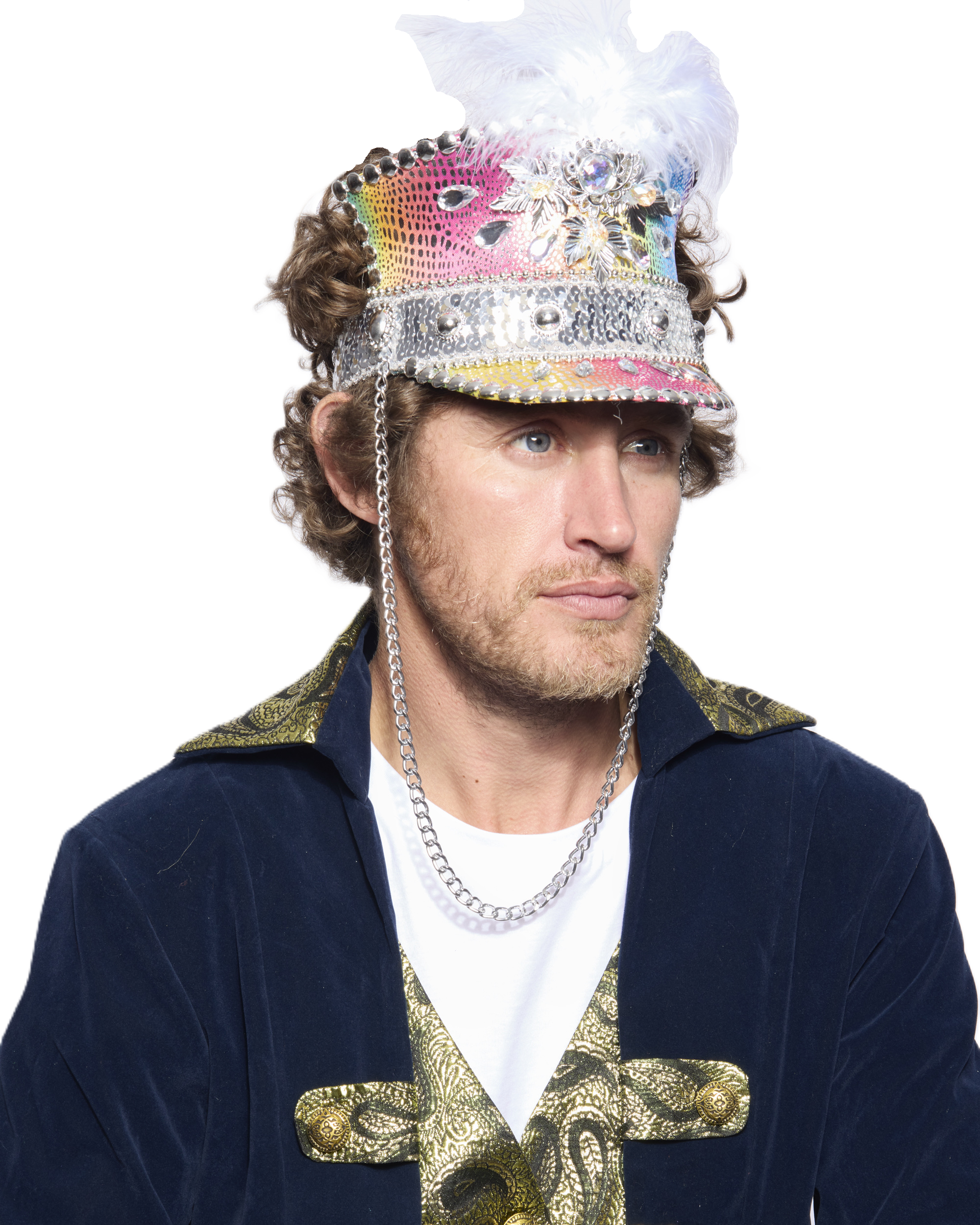 Marching Band Half-Cap, Feather, Carnival